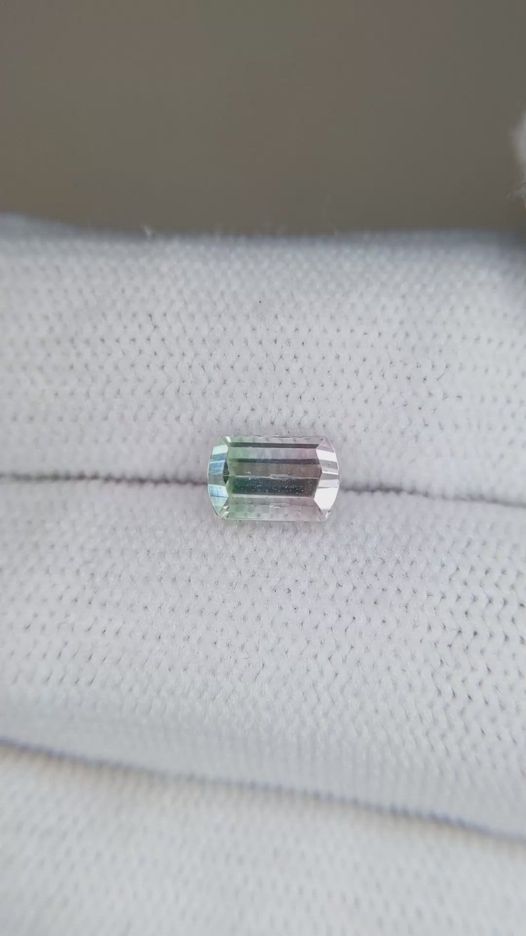 1.33 Ct. Bi Color Tourmaline from Mozambique Size Video
