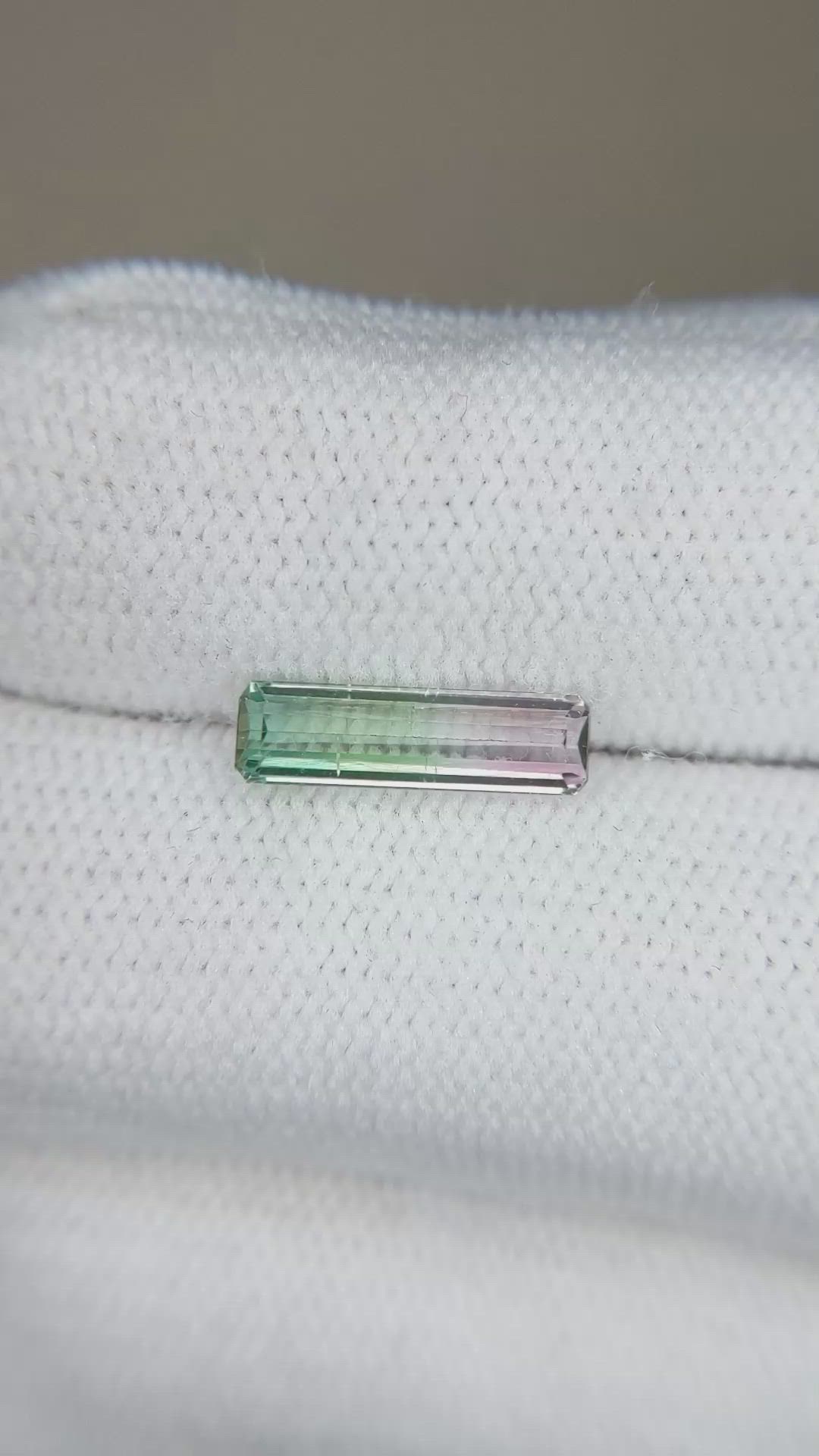 1.14 Ct. Bi Color Tourmaline from Mozambique Size Video