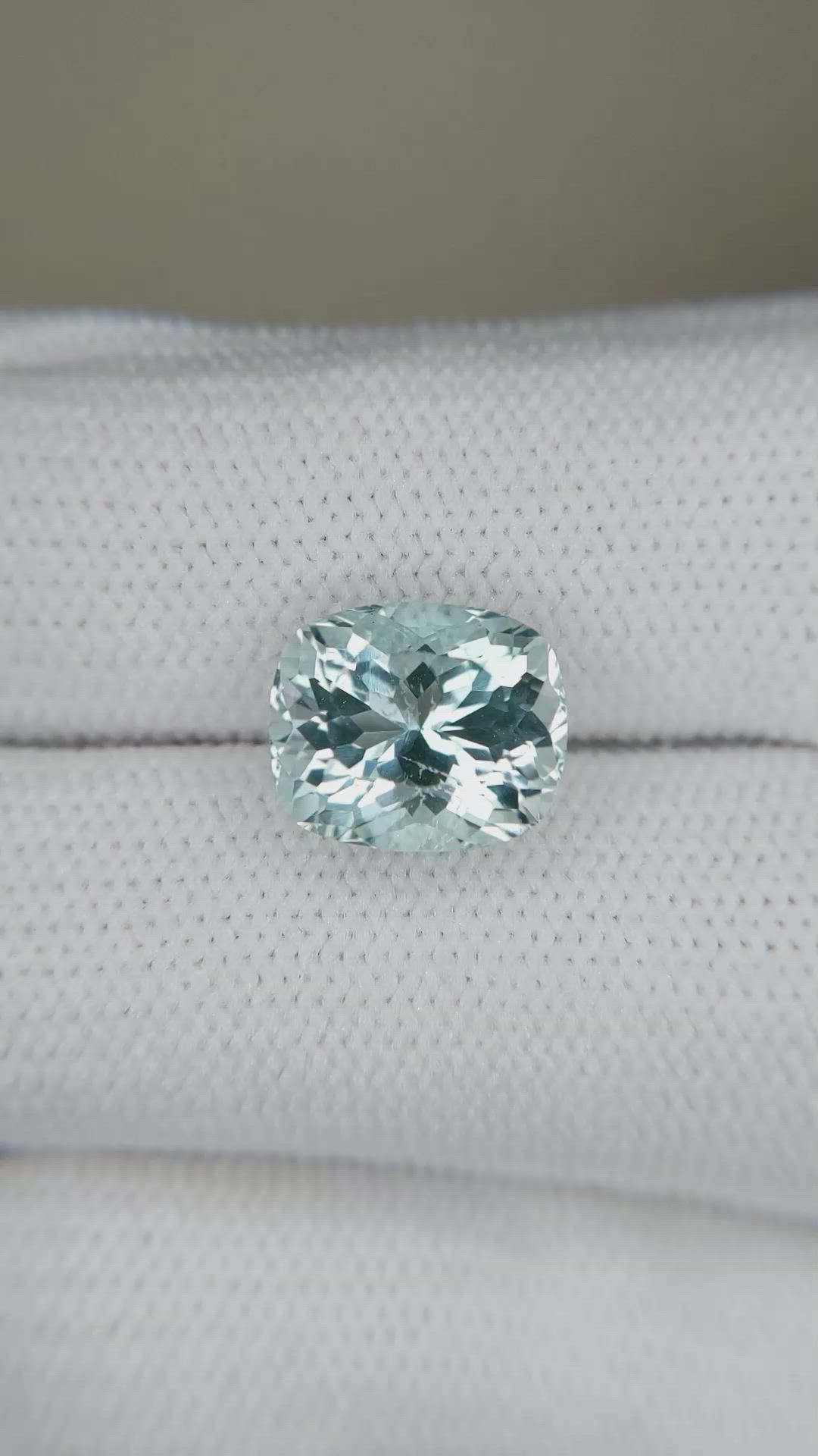3.38 Ct. Blue Aquamarine from Brazil Size Video