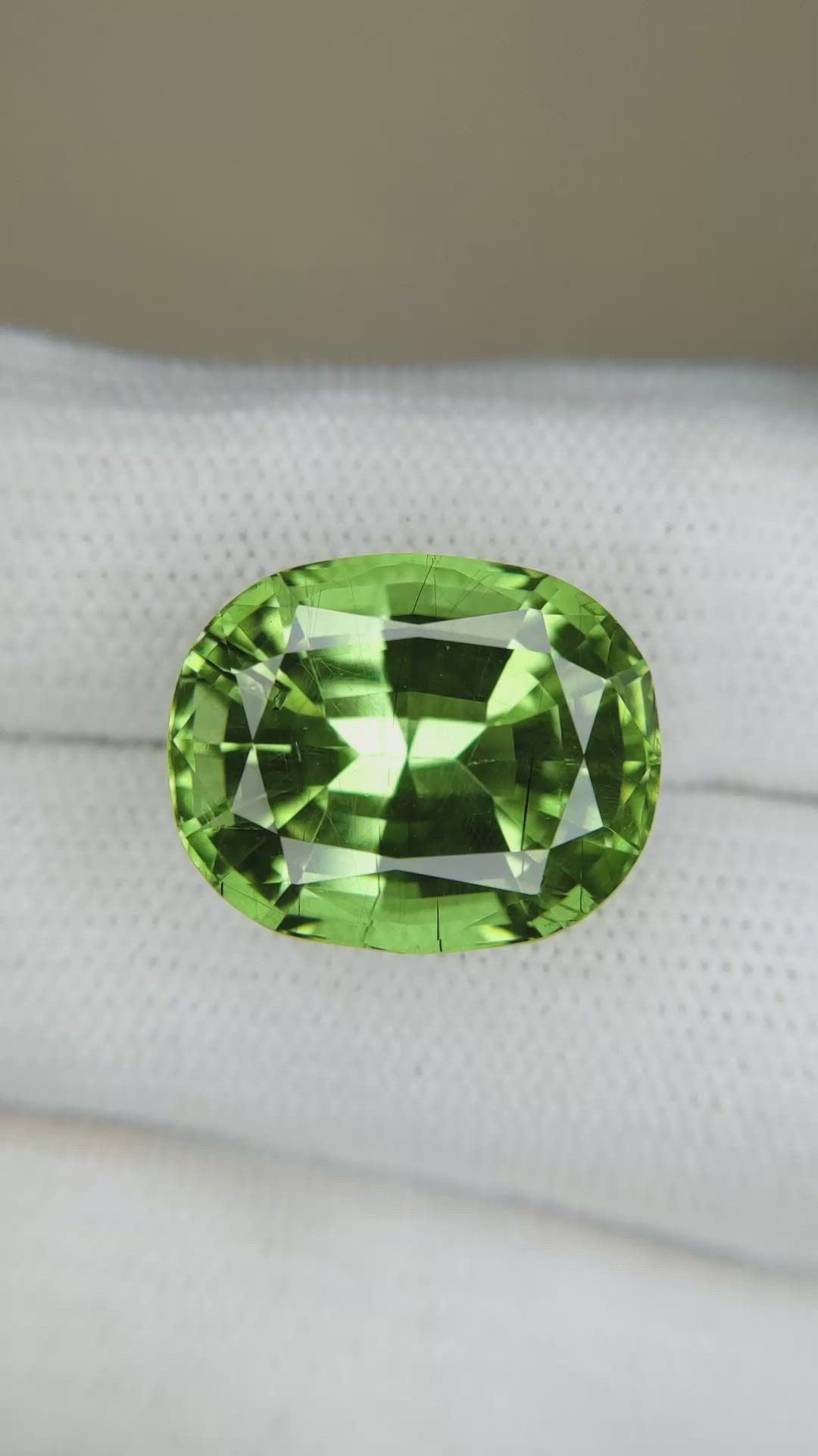 19.85 Ct. Green Peridot from Pakistan Size Video