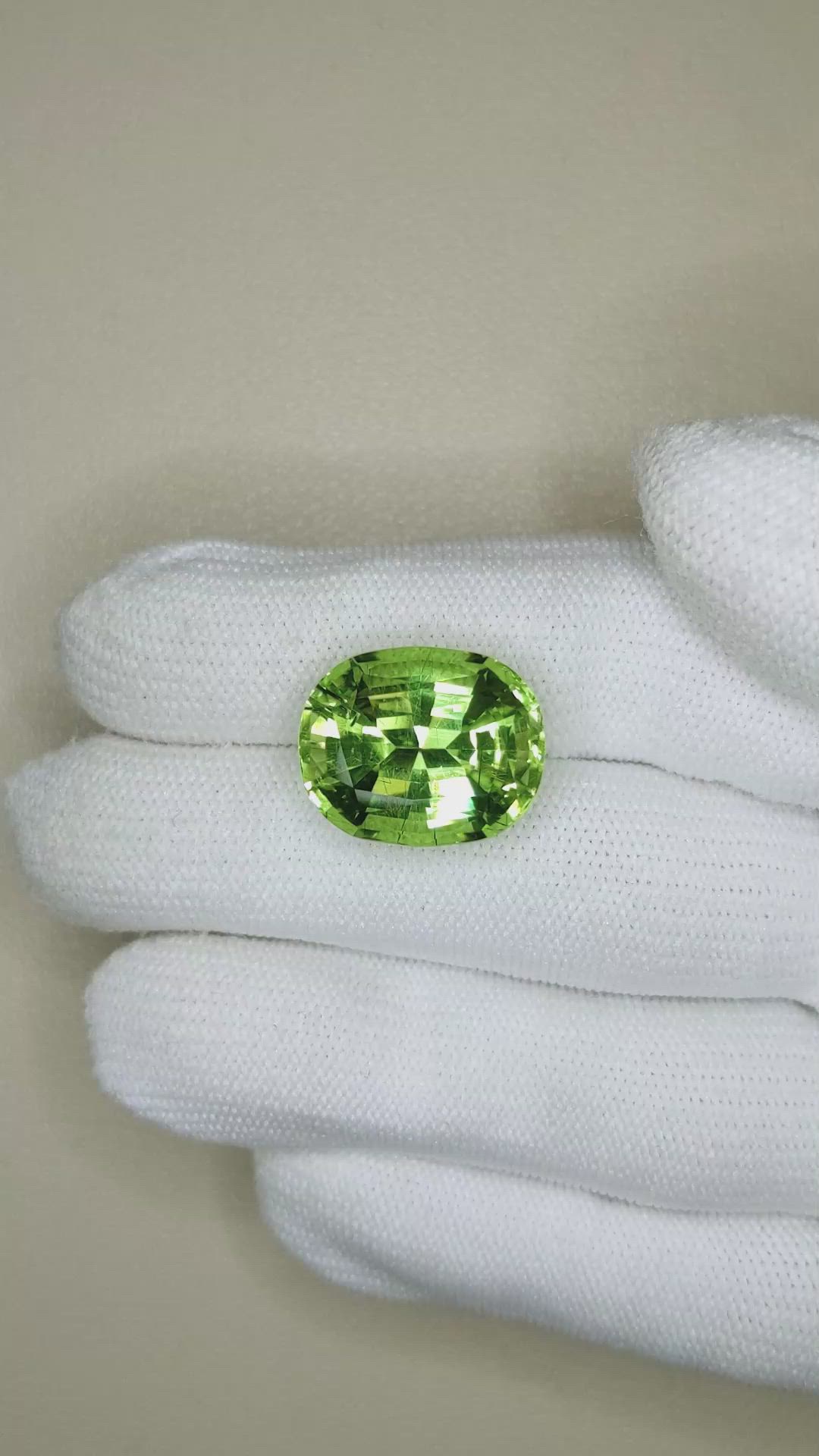 19.85 Ct. Green Peridot from Pakistan Size Video