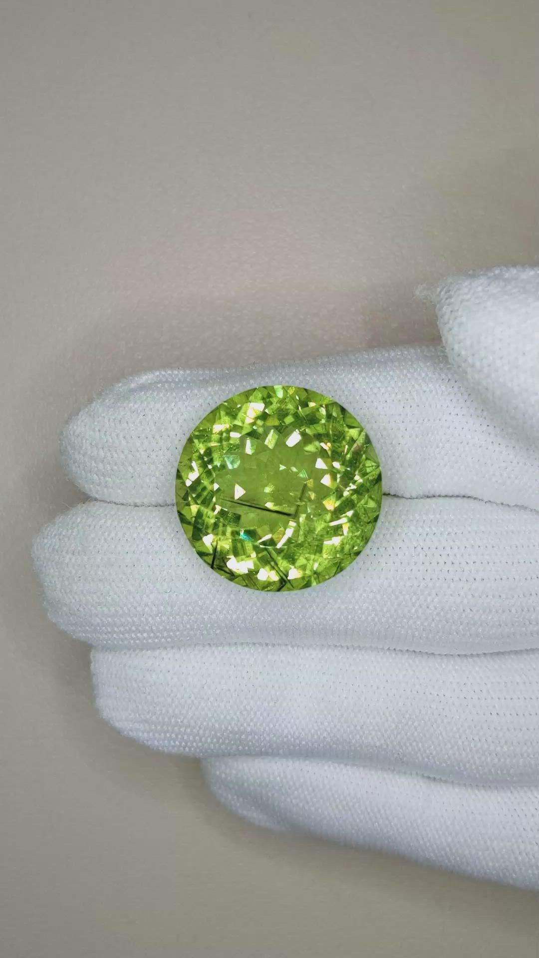 35.07 Ct. Green Peridot from Pakistan Size Video