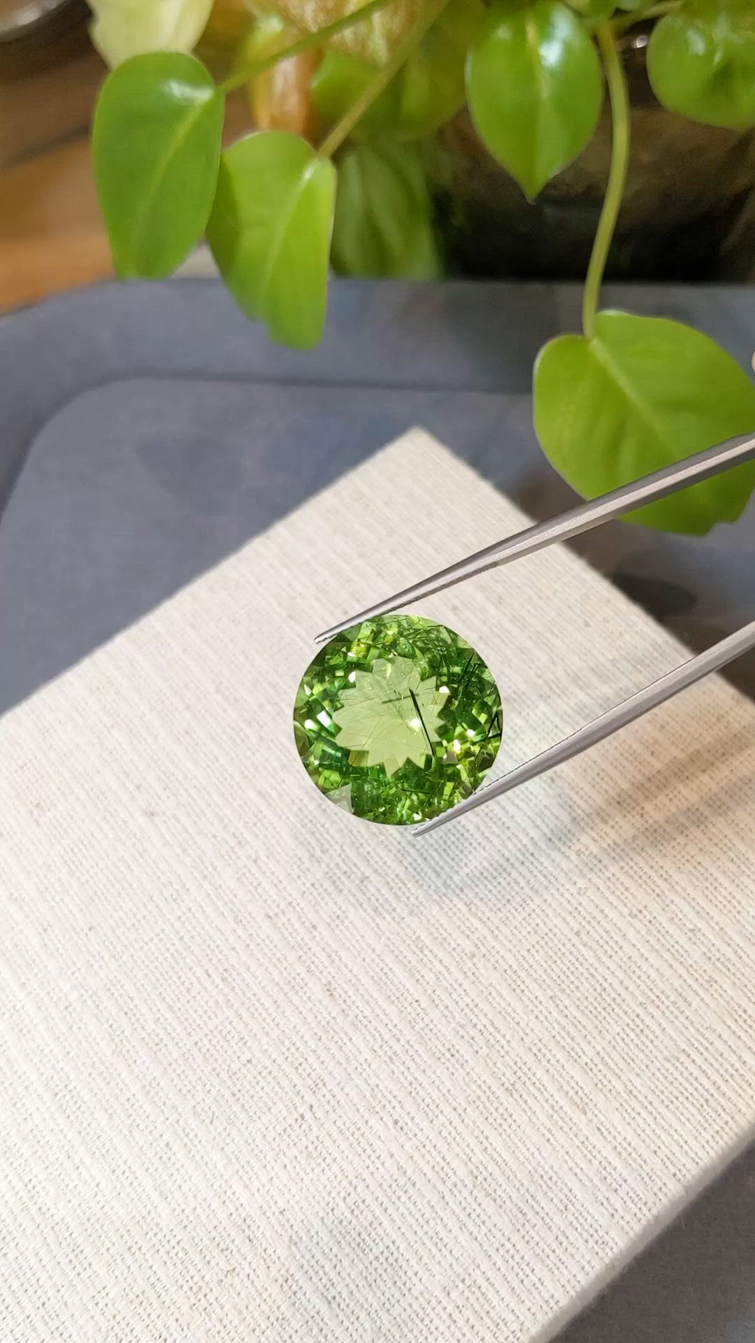 35.07 Ct. Green Peridot from Pakistan Size Video