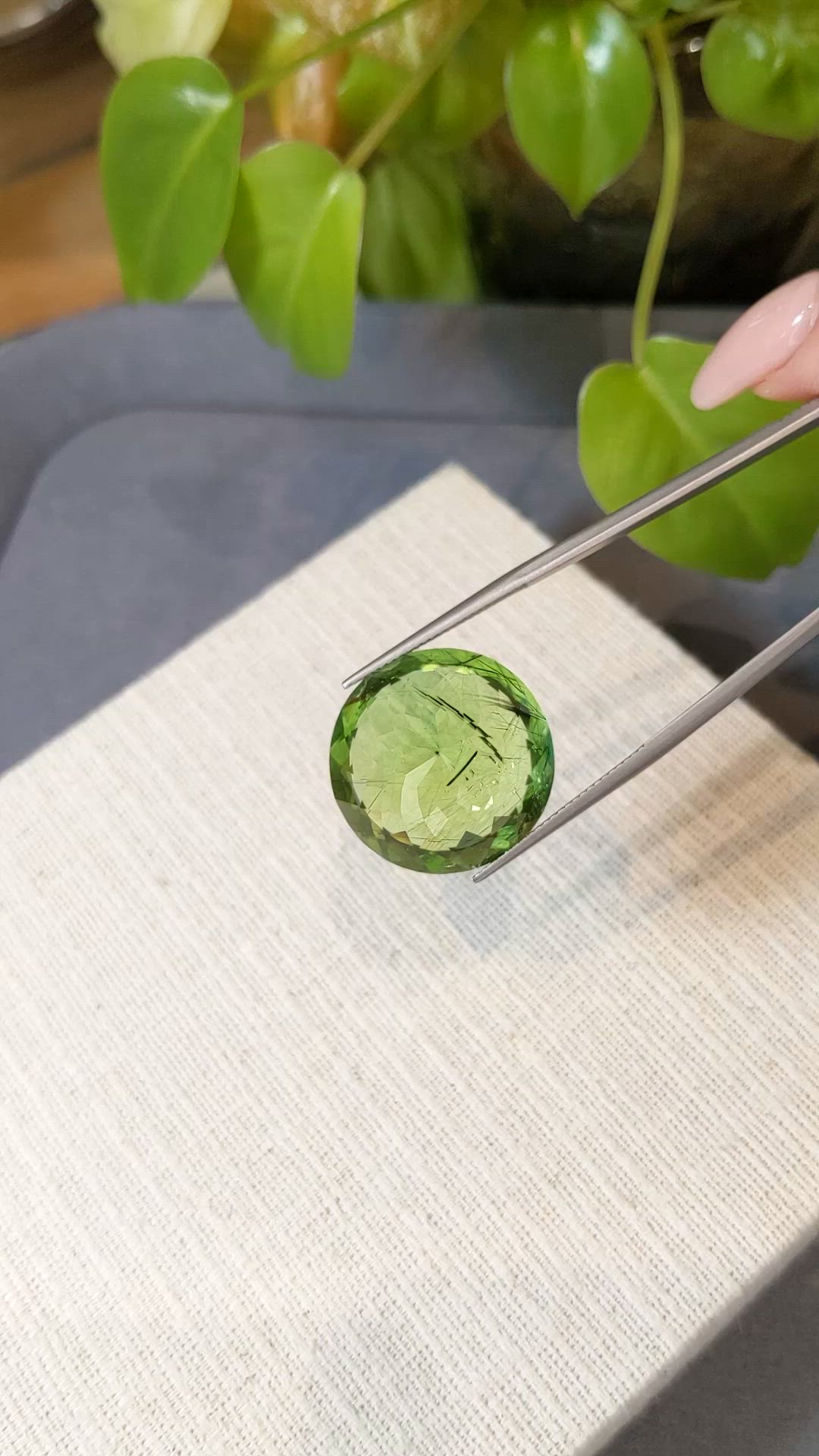35.07 Ct. Green Peridot from Pakistan Size Video