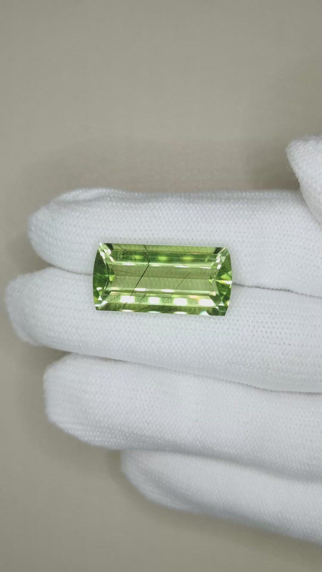 14.62 Ct. Green Peridot from Pakistan Size Video