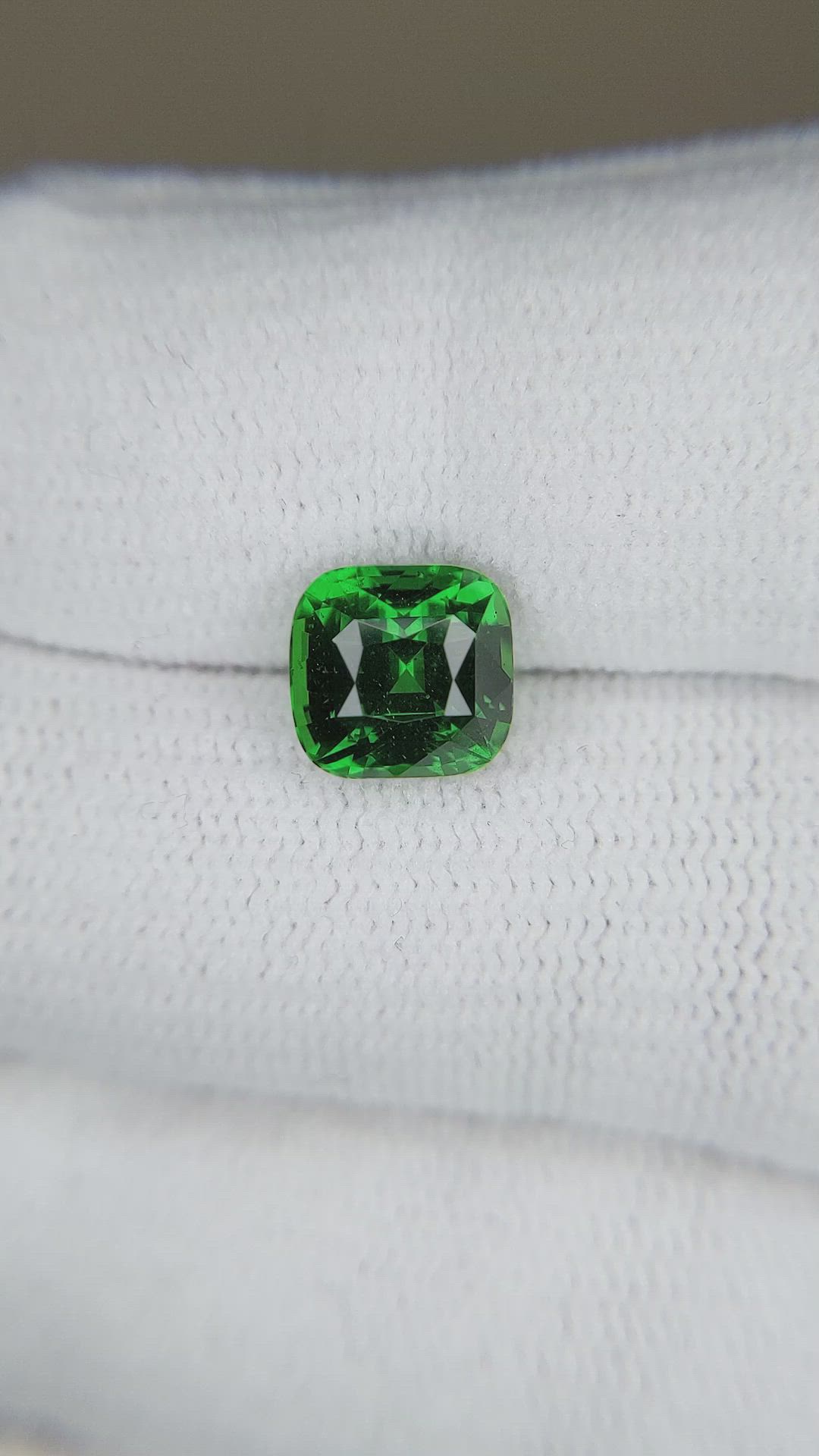 3.03 Ct. Tsavorite Garnet from Tanzania Size Video