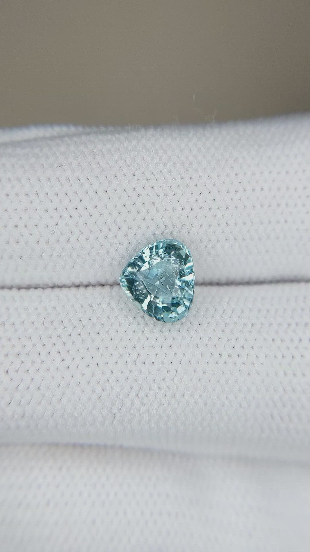 1.35 Ct. Greenish Blue Aquamarine from Madagascar Size Video