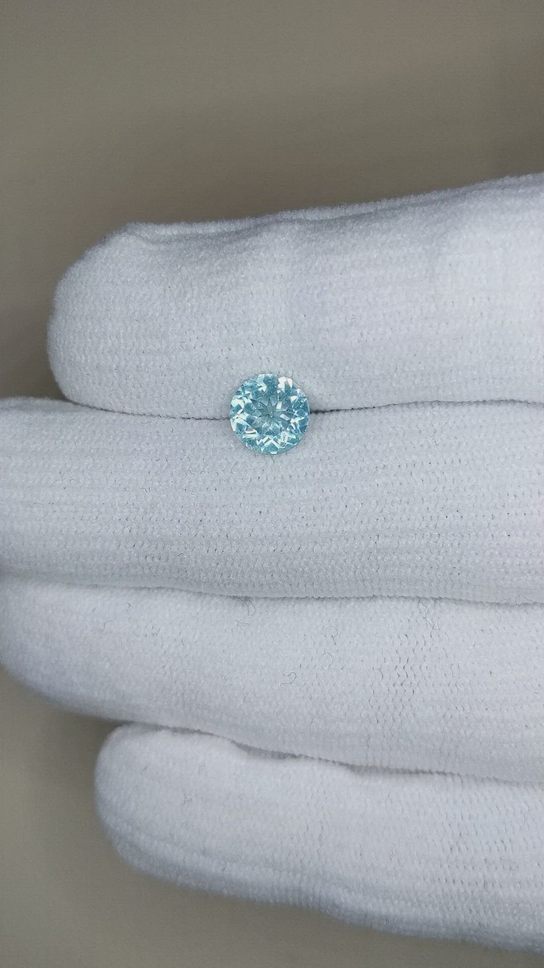 1.06 Ct. Greenish Blue Aquamarine from Madagascar Size Video
