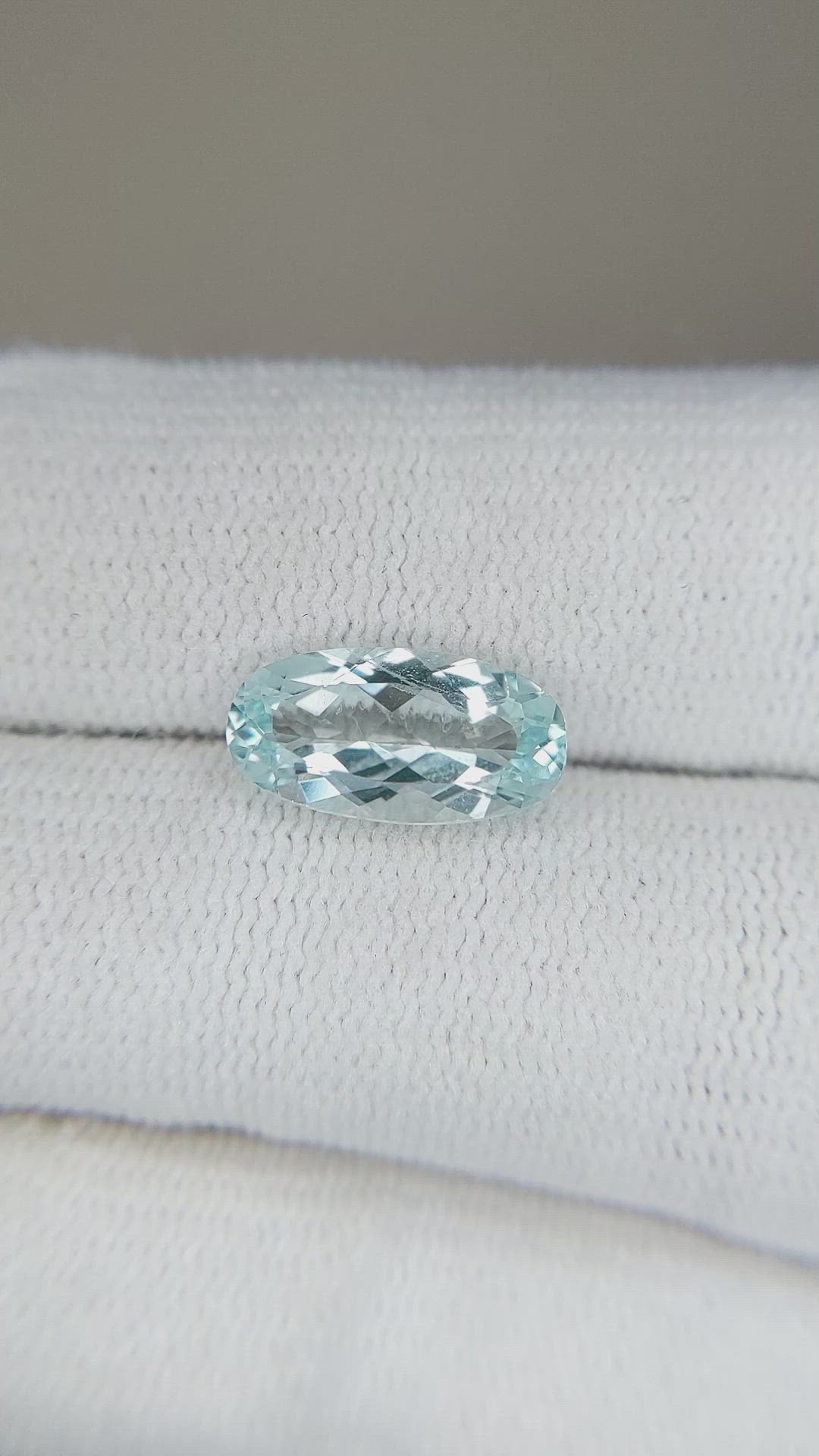2.09 Ct. Blue Aquamarine from Madagascar Size Video