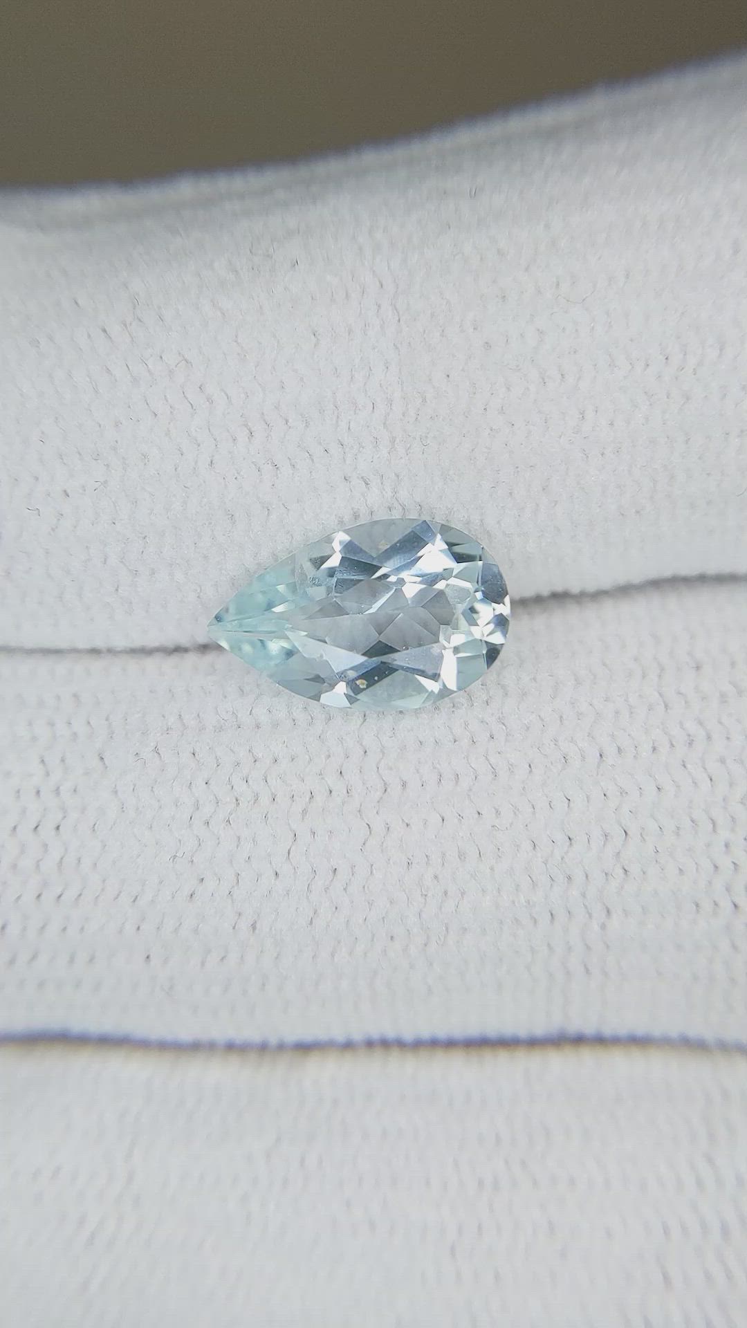 2.06 Ct. Blue Aquamarine from Madagascar Size Video