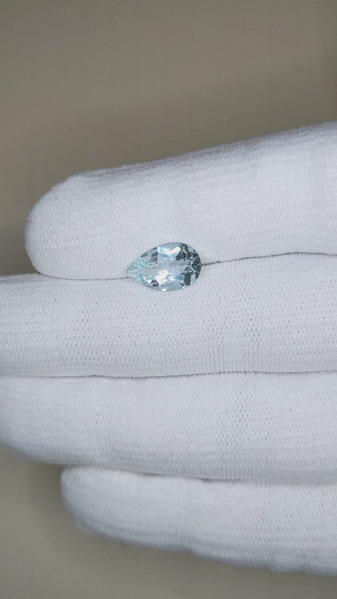 2.06 Ct. Blue Aquamarine from Madagascar Size Video