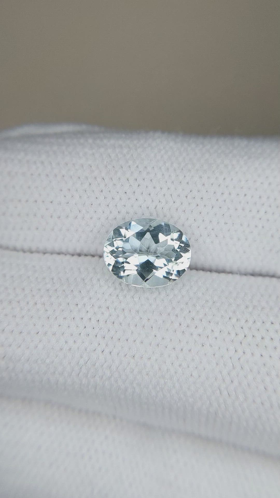 1.84 Ct. Greenish Blue Aquamarine from Madagascar Size Video