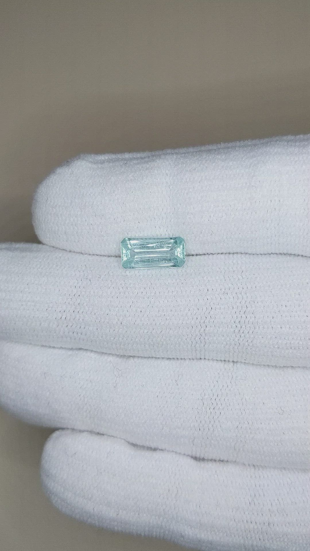 1.50 Ct. Greenish Blue Aquamarine from Madagascar Size Video