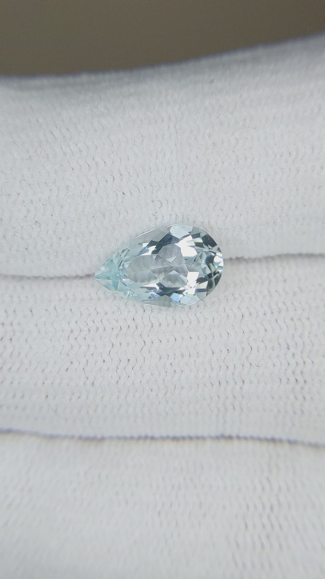 2.18 Ct. Blue Aquamarine from Madagascar Size Video