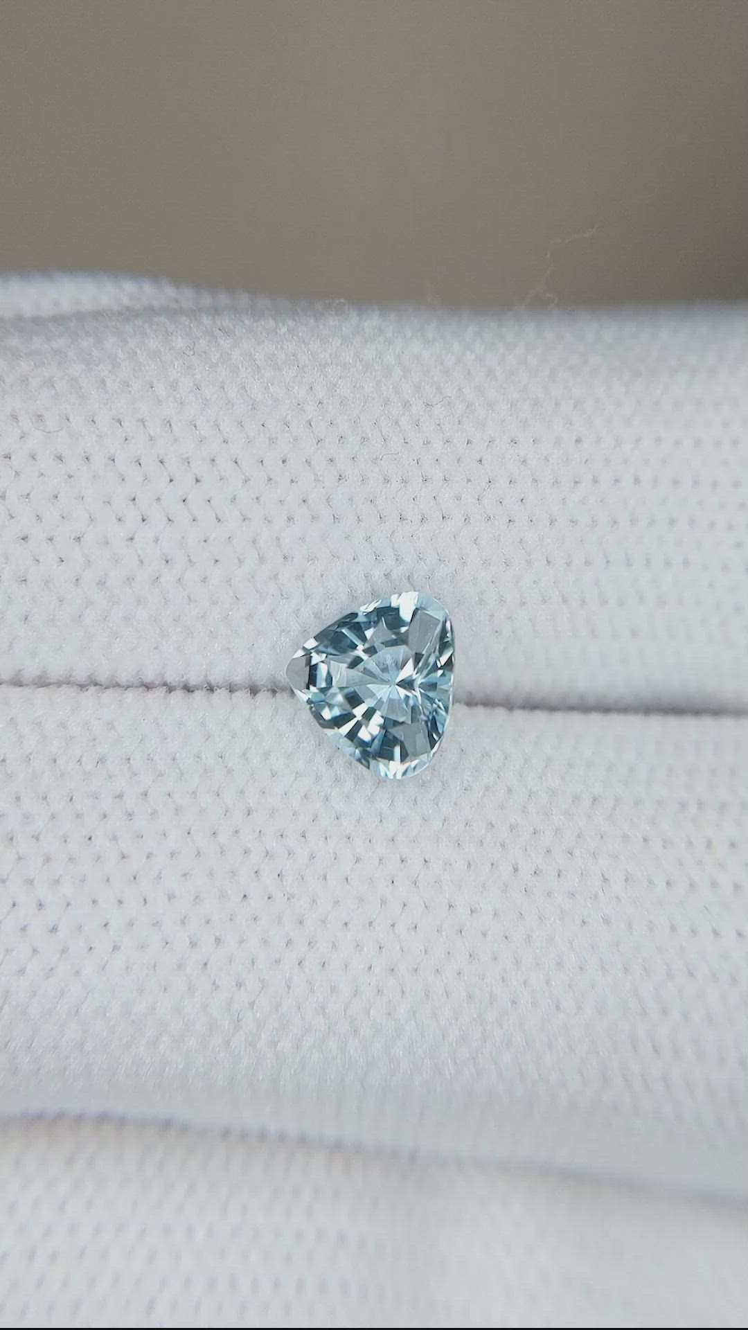 0.88 Ct. Blue Aquamarine from Madagascar Size Video