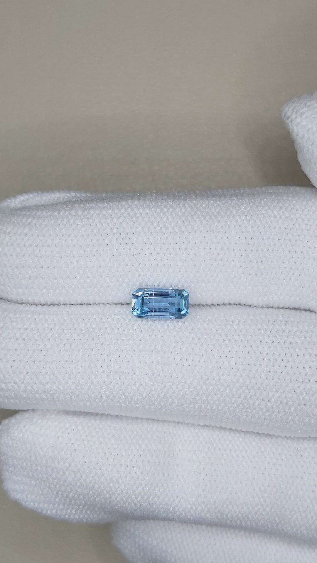 0.95 Ct. Aquamarine from Madagascar Size Video