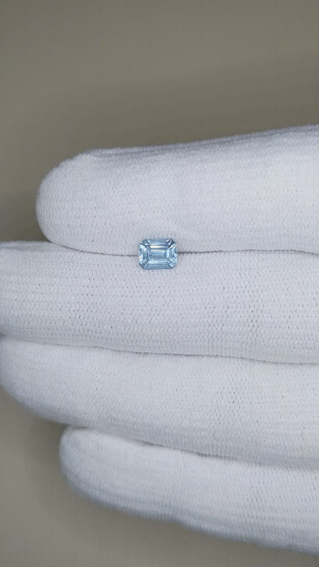 0.85 Ct. Aquamarine from Madagascar Size Video
