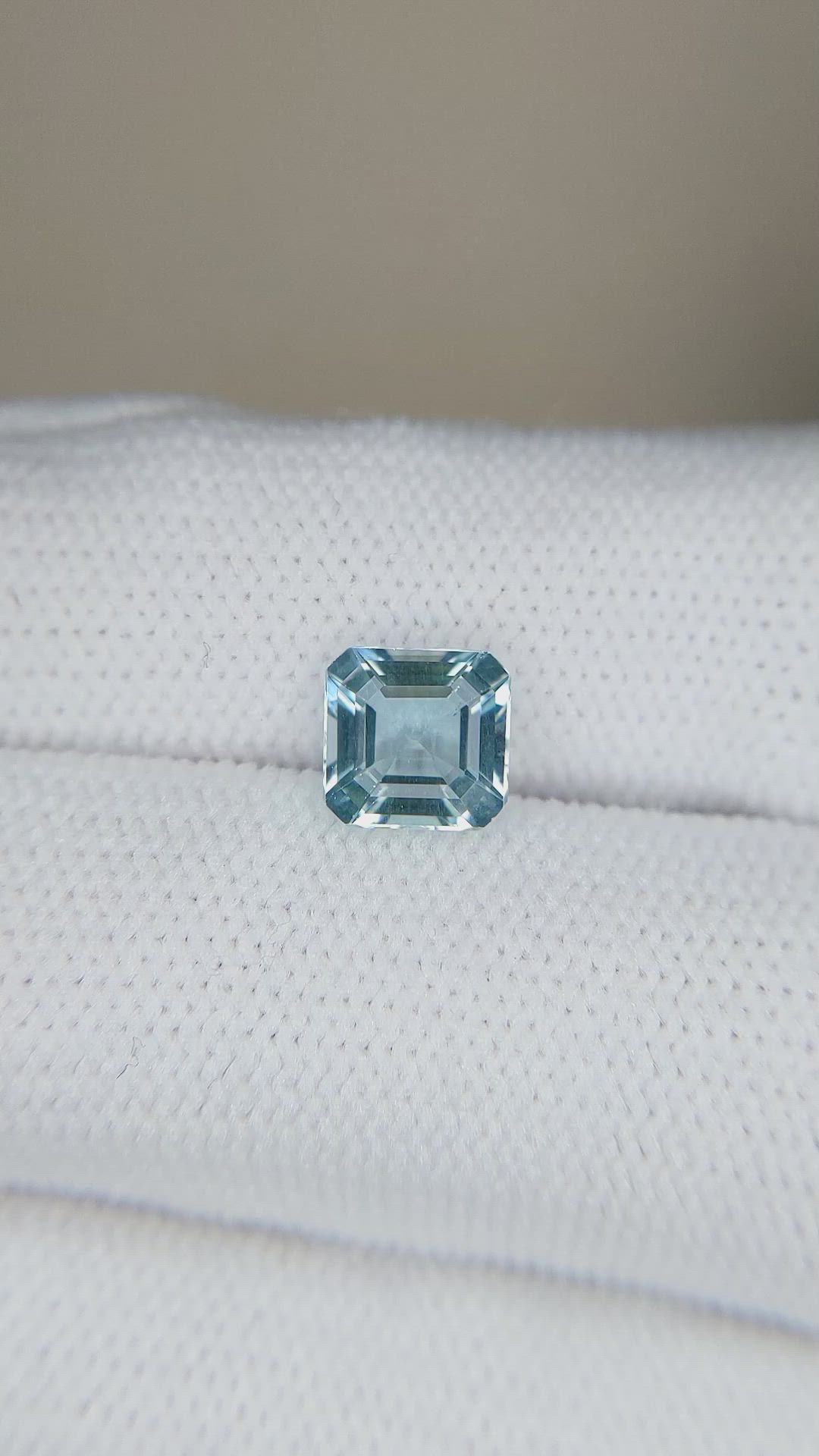 1.16 Ct. Greenish Blue Aquamarine from Madagascar Size Video