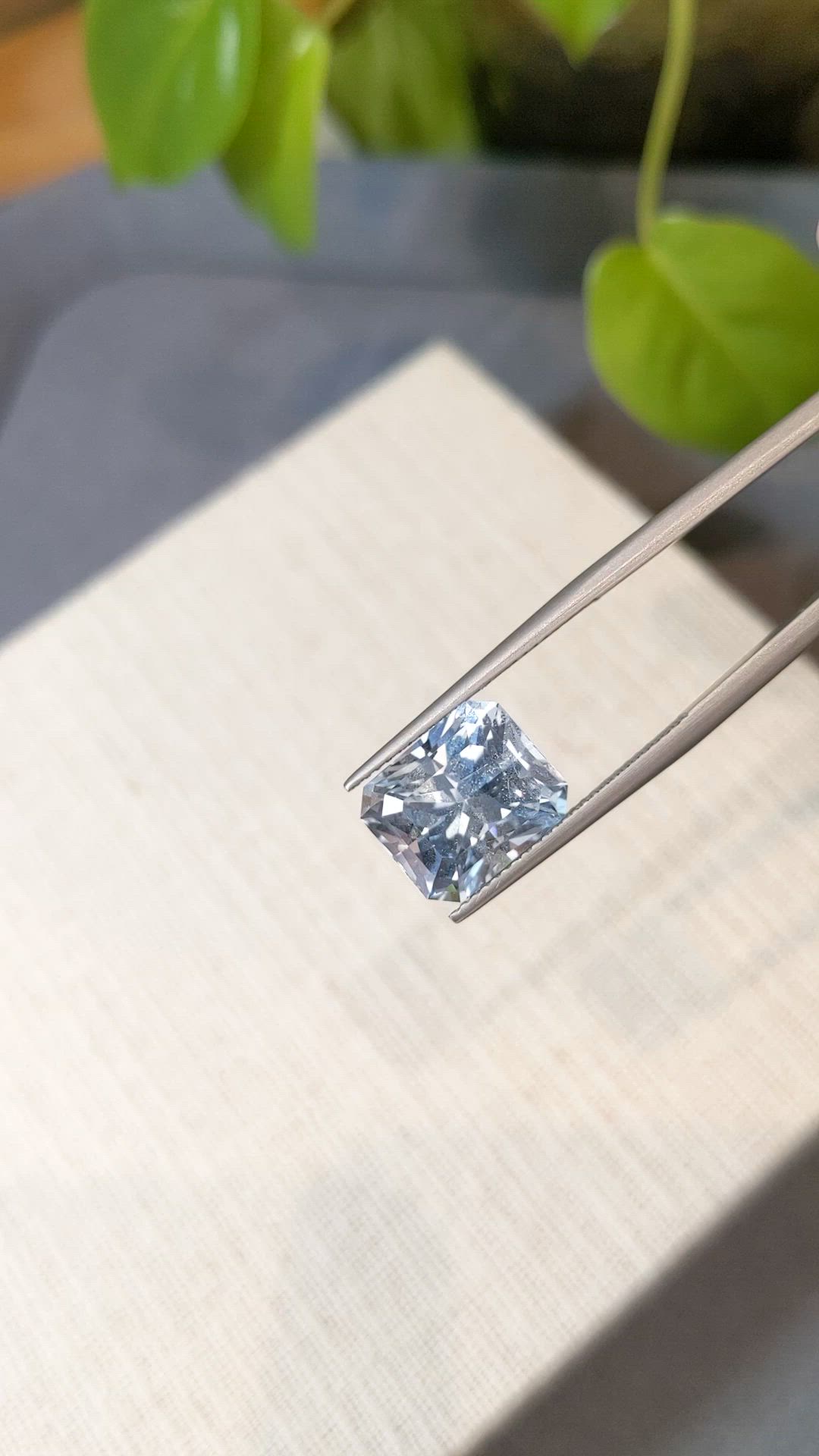 6.21 Ct. Blue Aquamarine from Madagascar Size Video