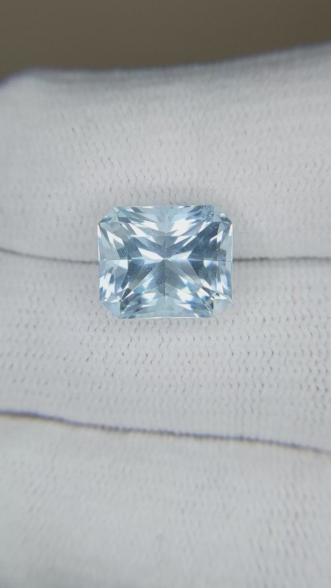 6.21 Ct. Blue Aquamarine from Madagascar Size Video