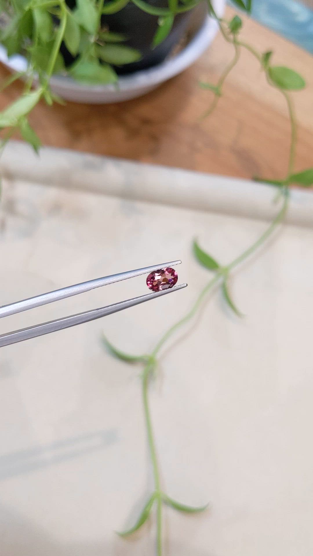 0.65 Ct. Pink Tourmaline from Mozambique Size Video