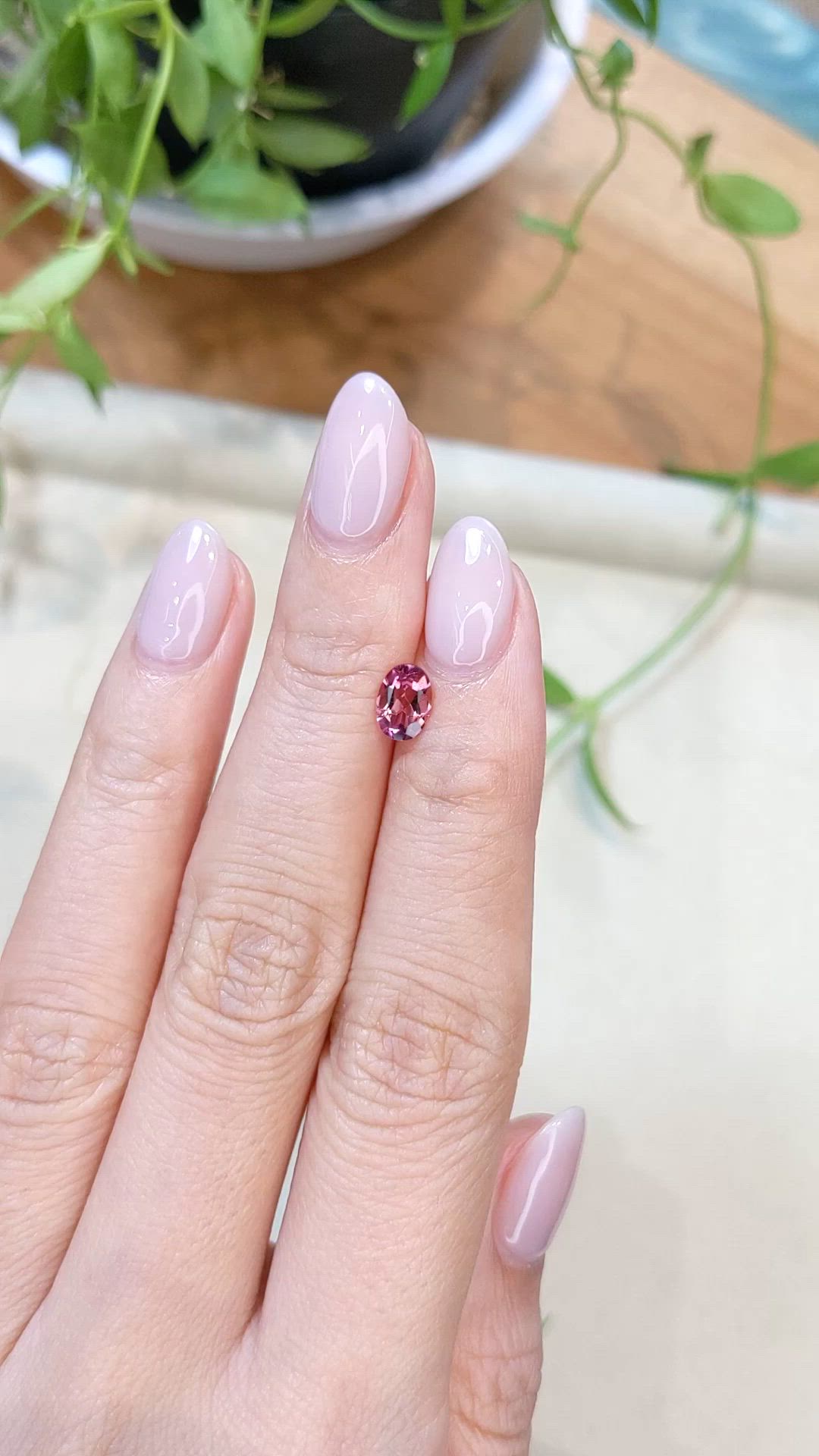 0.65 Ct. Pink Tourmaline from Mozambique Size Video