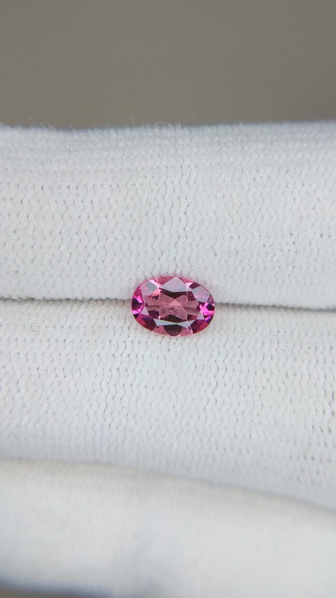 0.65 Ct. Pink Tourmaline from Mozambique Size Video