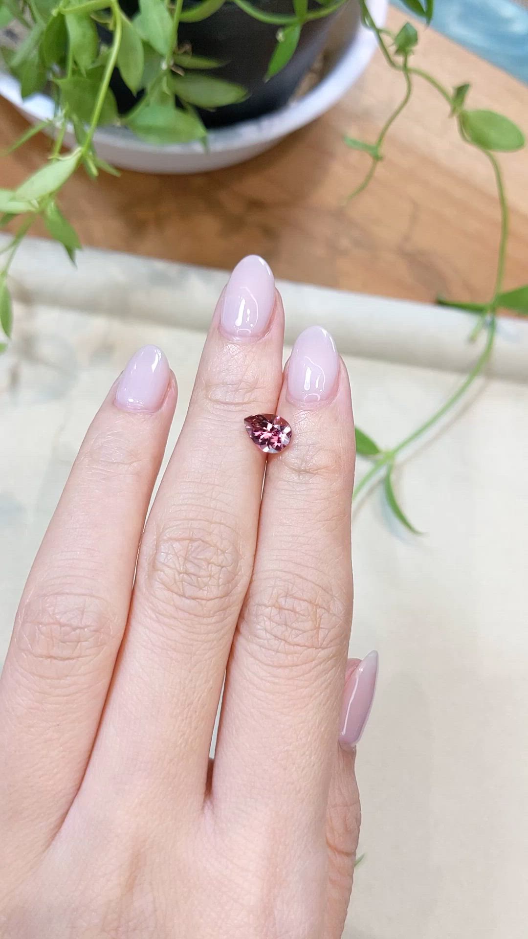 1.08 Ct. Pink Tourmaline from Mozambique Size Video