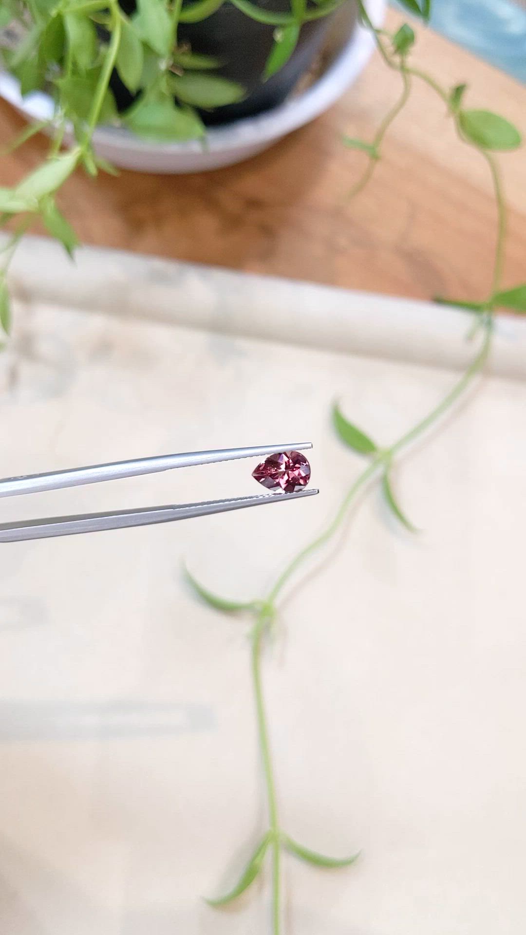 1.08 Ct. Pink Tourmaline from Mozambique Size Video