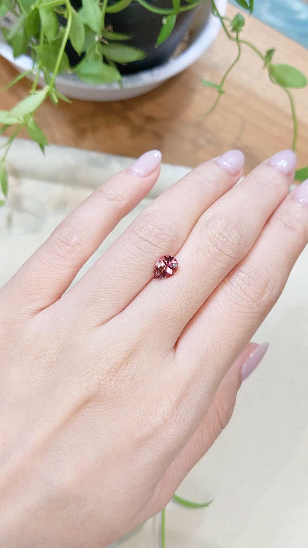1.08 Ct. Pink Tourmaline from Mozambique Size Video