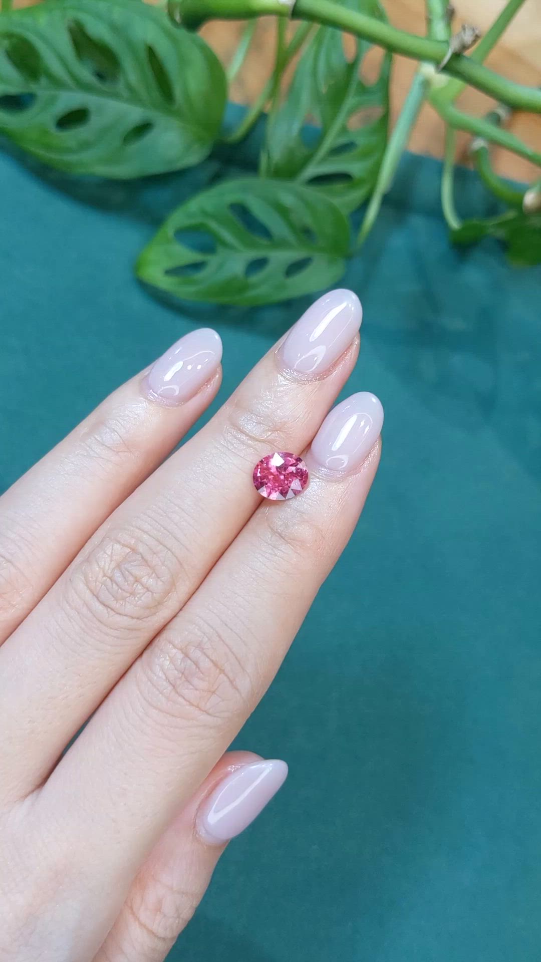 1.46 Ct. Pink Tourmaline from Madagascar Size Video