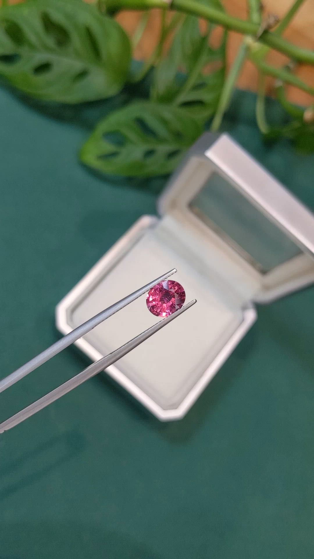 1.46 Ct. Pink Tourmaline from Madagascar Size Video