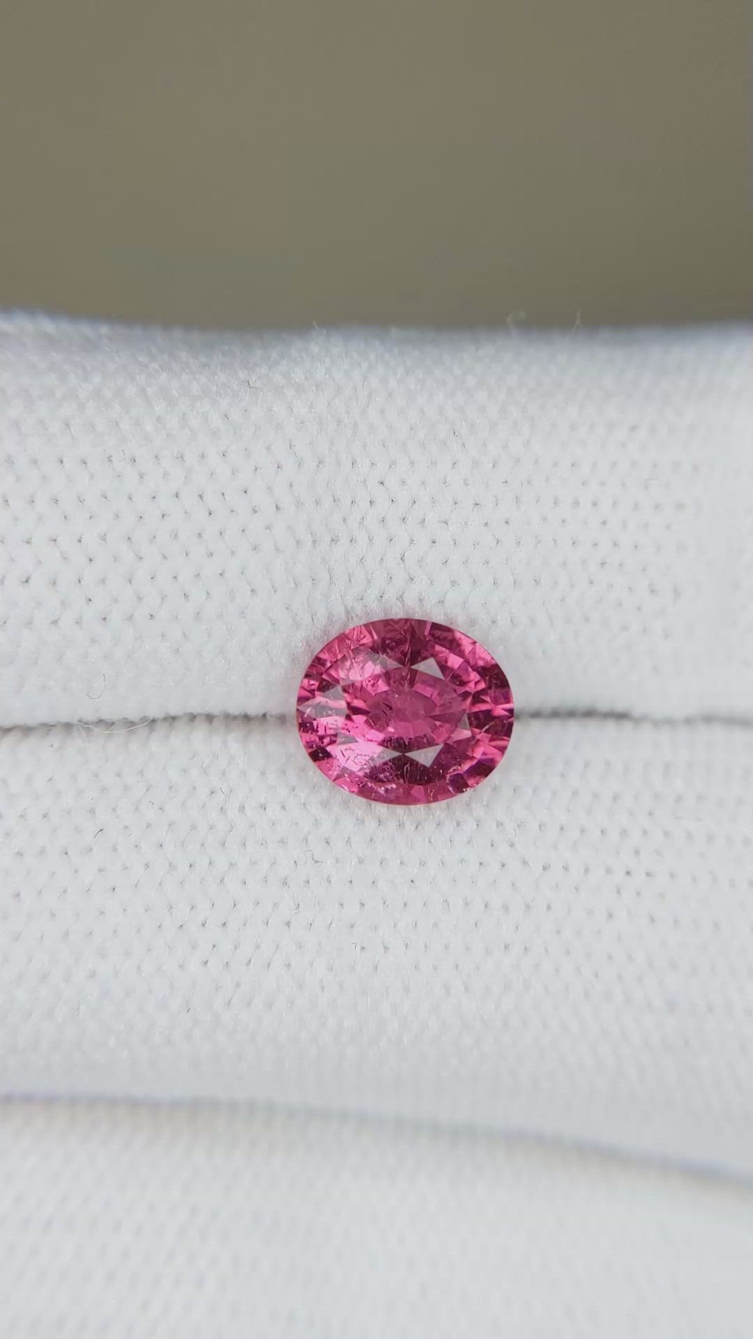 1.46 Ct. Pink Tourmaline from Madagascar Size Video