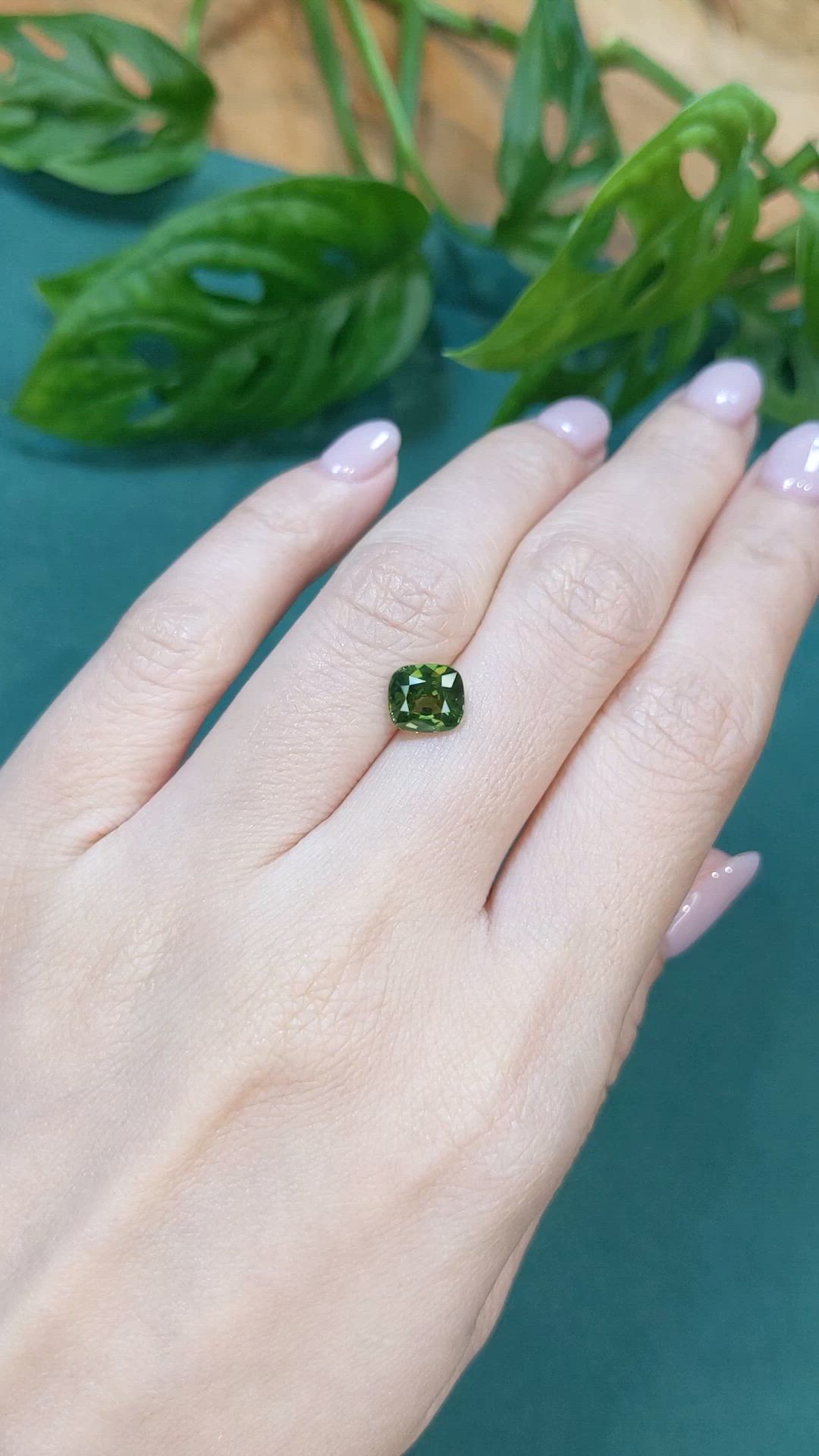 2.09 Ct. Green Tourmaline from Madagascar Size Video