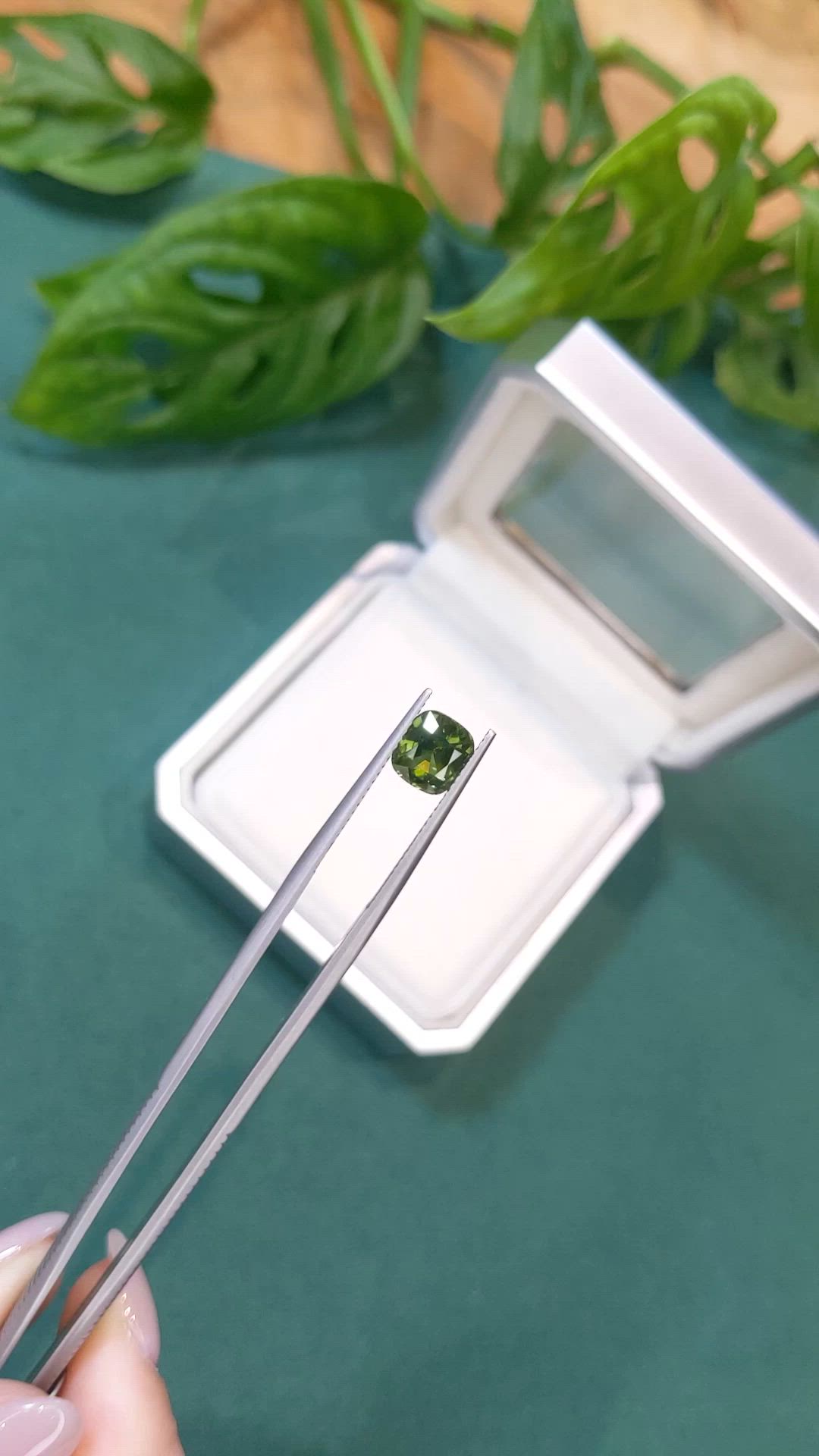 2.09 Ct. Green Tourmaline from Madagascar Size Video