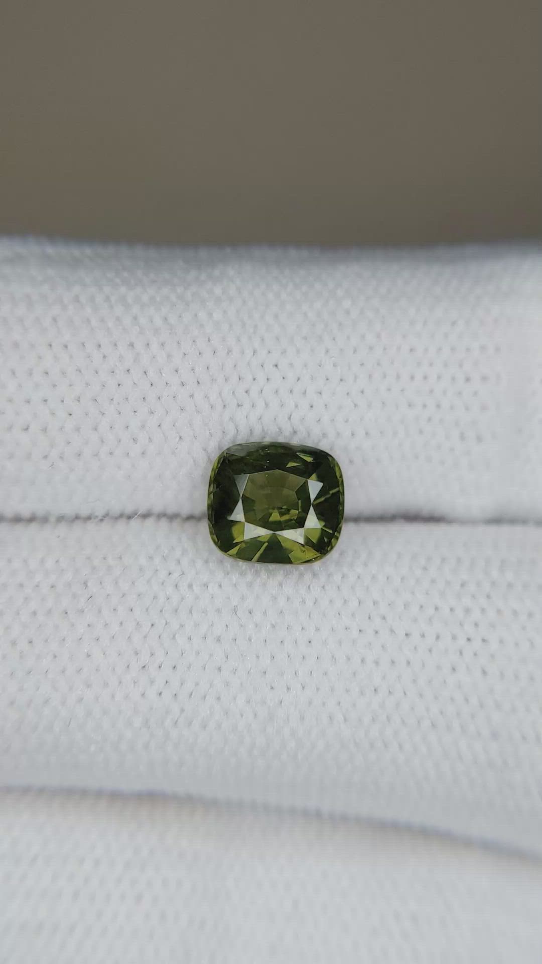 2.09 Ct. Green Tourmaline from Madagascar Size Video