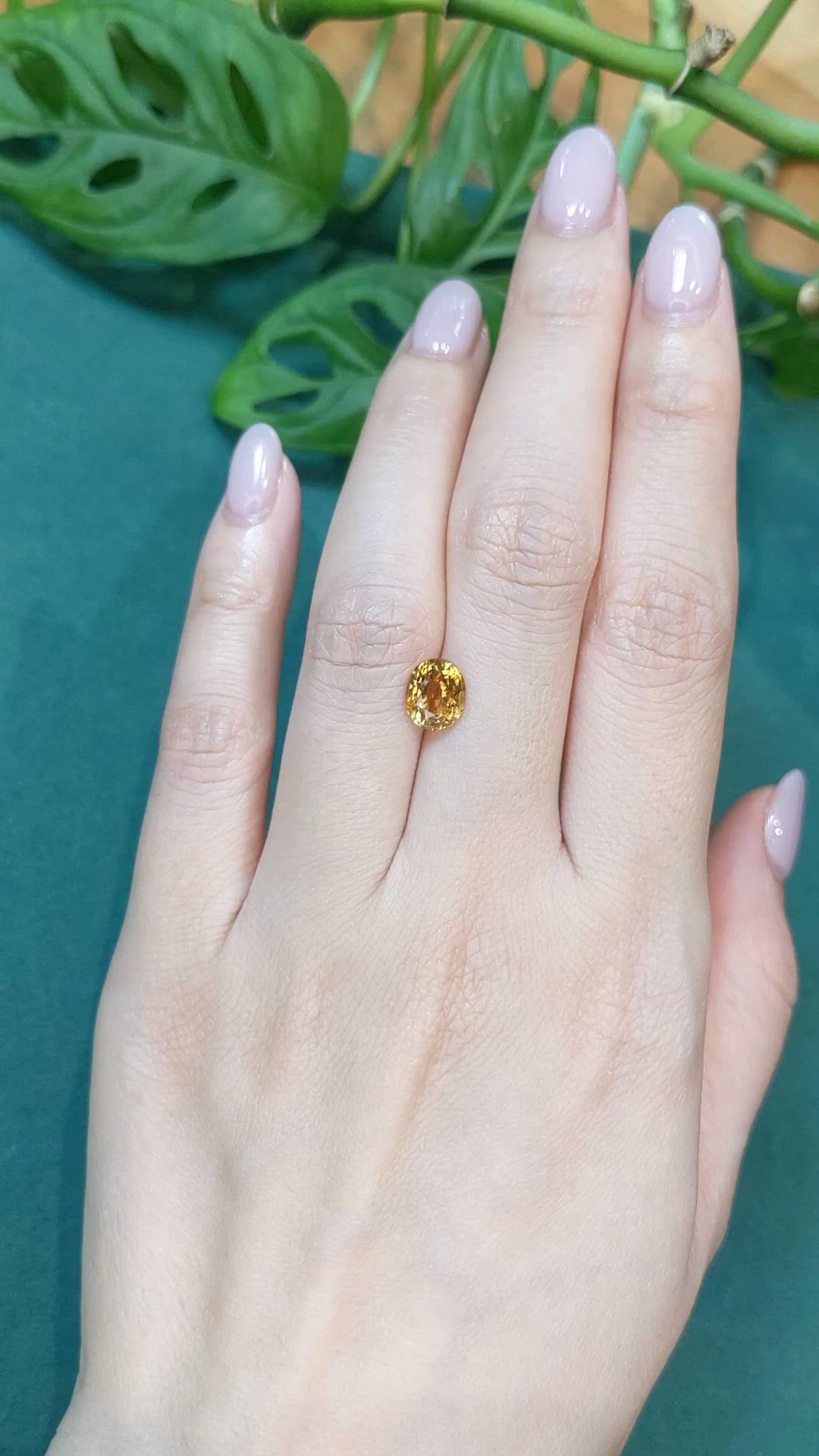 2.06 Ct. Brown Chrysoberyl from Madagascar Size Video