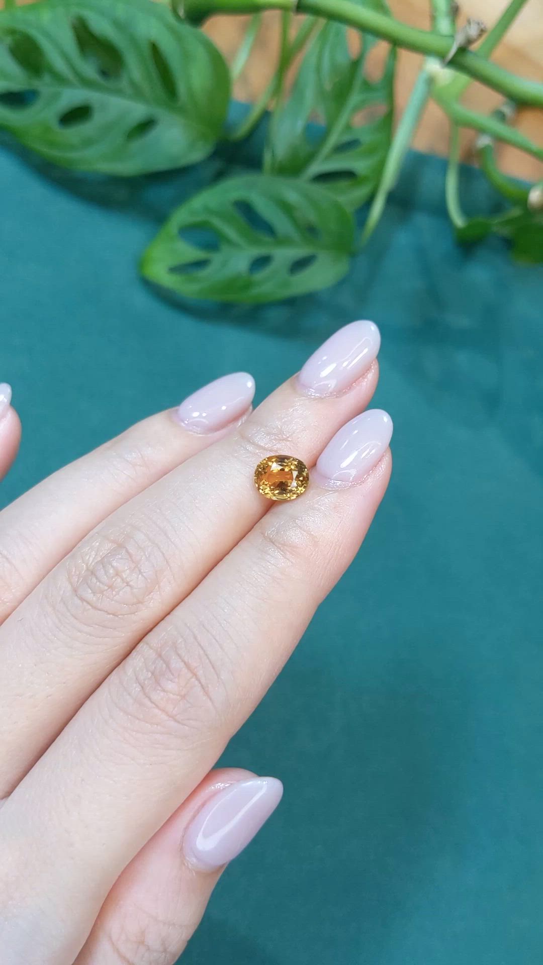 2.06 Ct. Brown Chrysoberyl from Madagascar Size Video