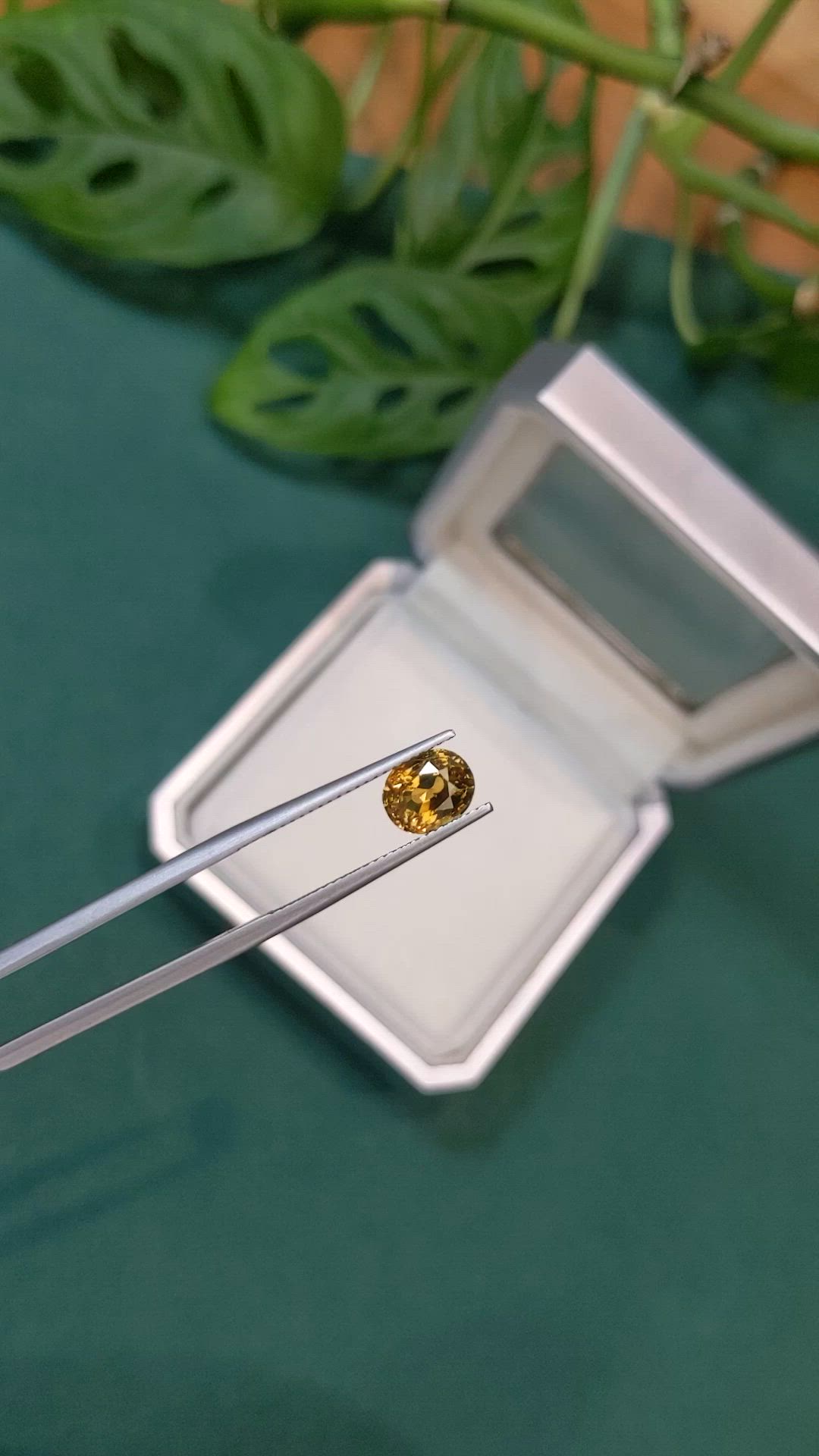 2.06 Ct. Brown Chrysoberyl from Madagascar Size Video