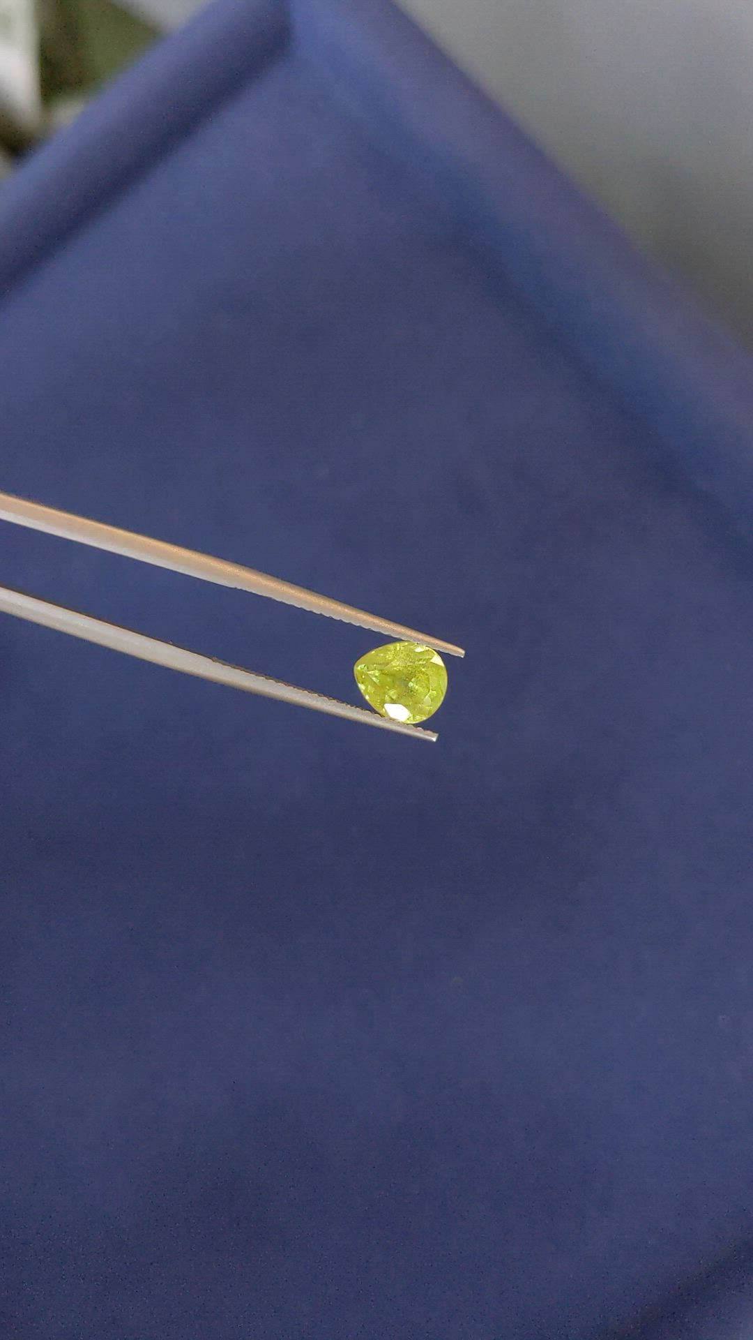 1.89 Ct. Yellowish Green Sphene (Titanite) from Madagascar Size Video