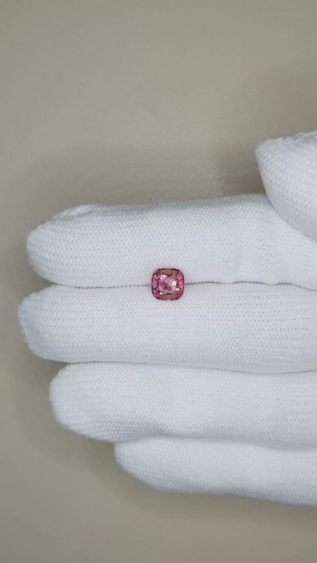 1.09 Ct. Pink Tourmaline from Madagascar Size Video