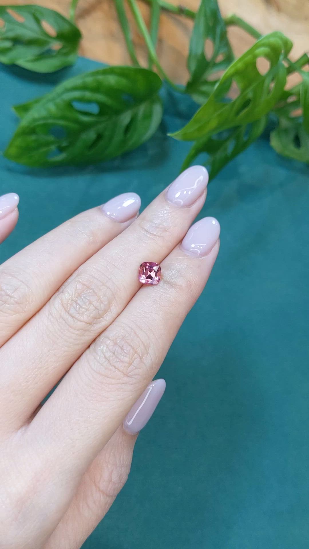 1.09 Ct. Pink Tourmaline from Madagascar Size Video