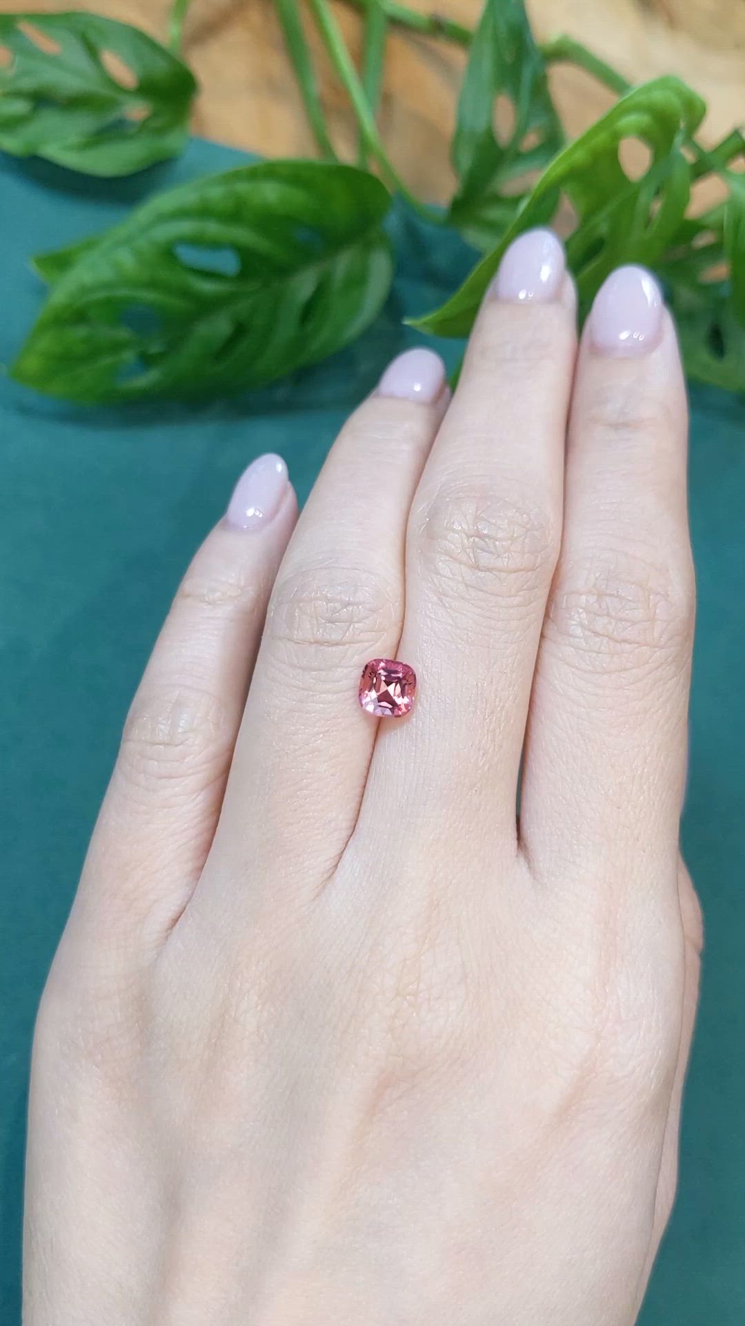 1.09 Ct. Pink Tourmaline from Madagascar Size Video