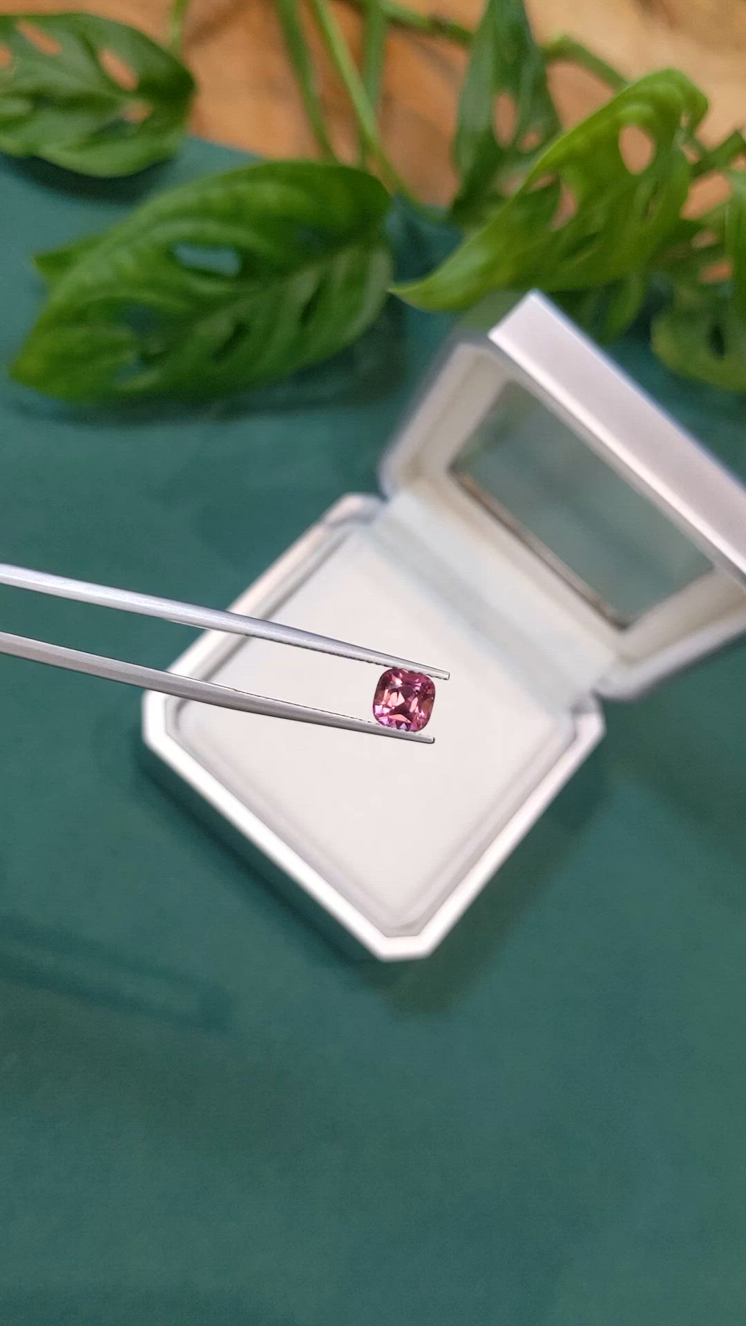 1.09 Ct. Pink Tourmaline from Madagascar Size Video