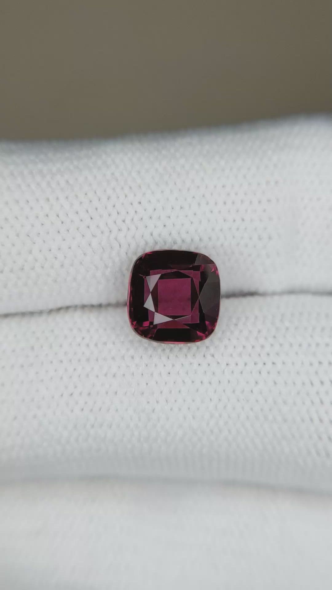 3.22 Ct. Purplish Red Garnet from Madagascar Size Video