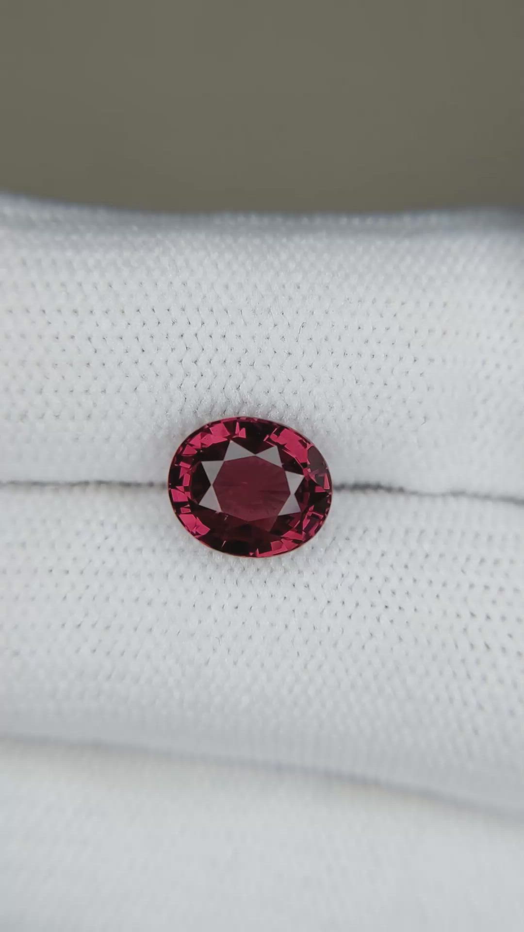 3.16 Ct. Red Garnet from Madagascar Size Video