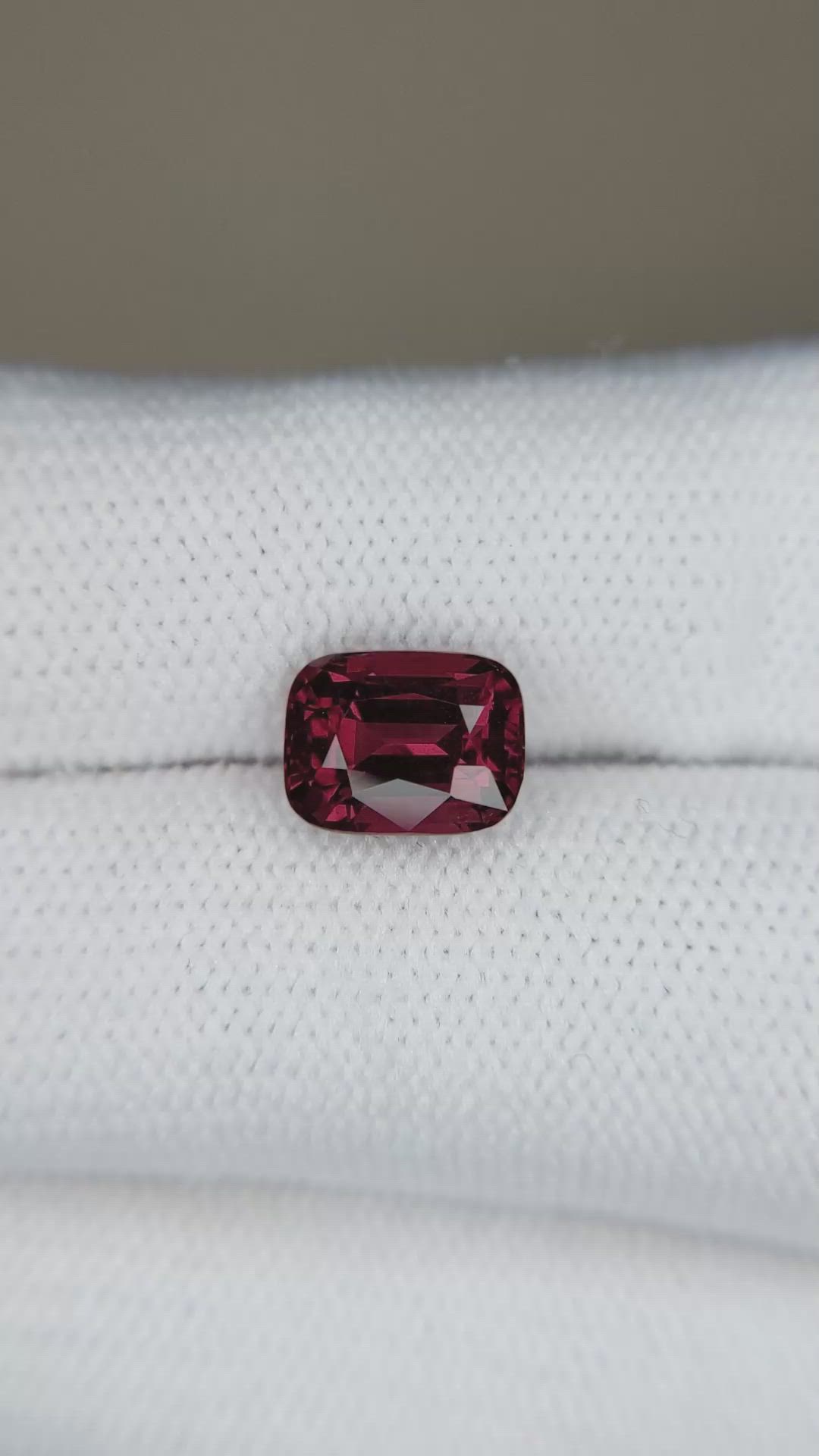 2.92 Ct. Red Garnet from Madagascar Size Video