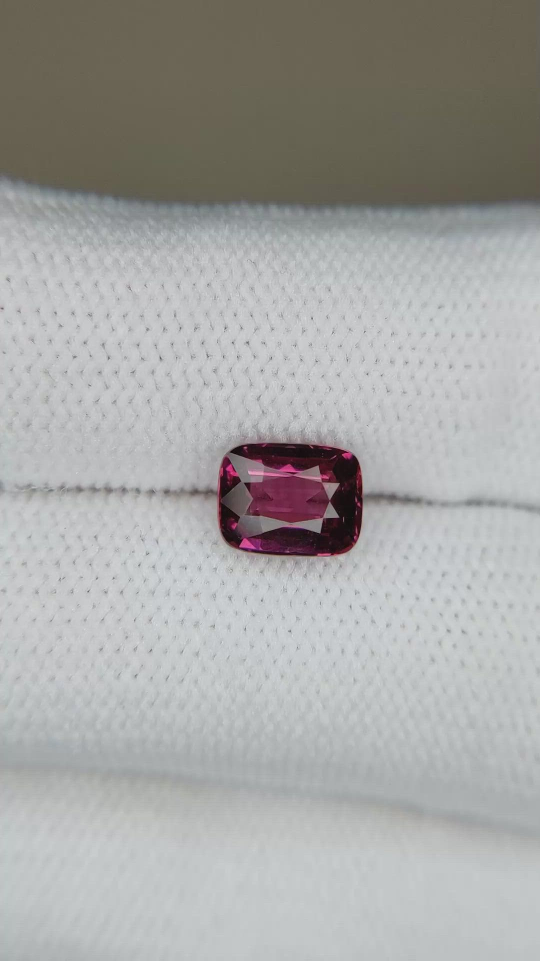 1.73 Ct. Purplish Red Garnet from Madagascar Size Video