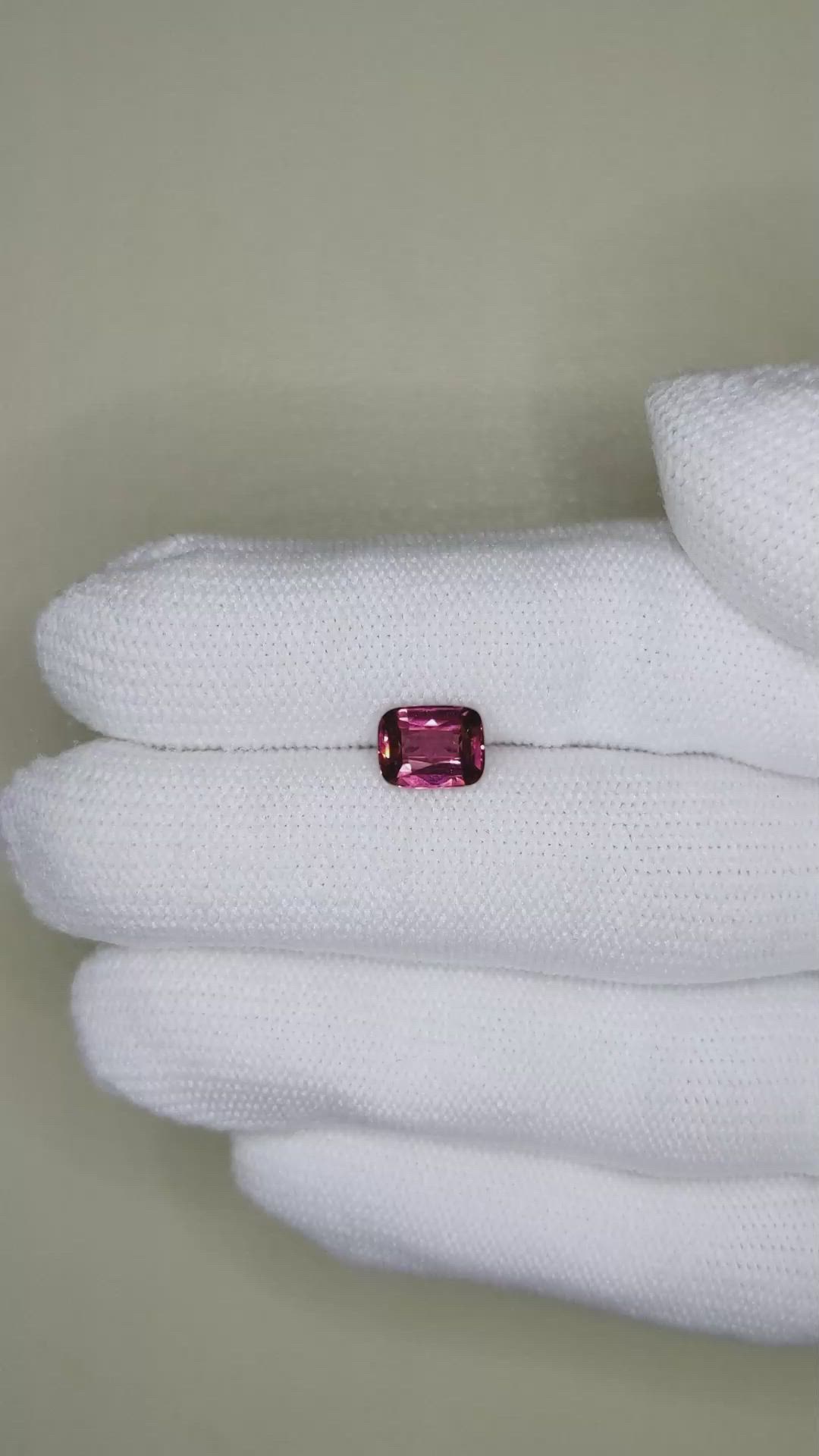 1.73 Ct. Purplish Red Garnet from Madagascar Size Video