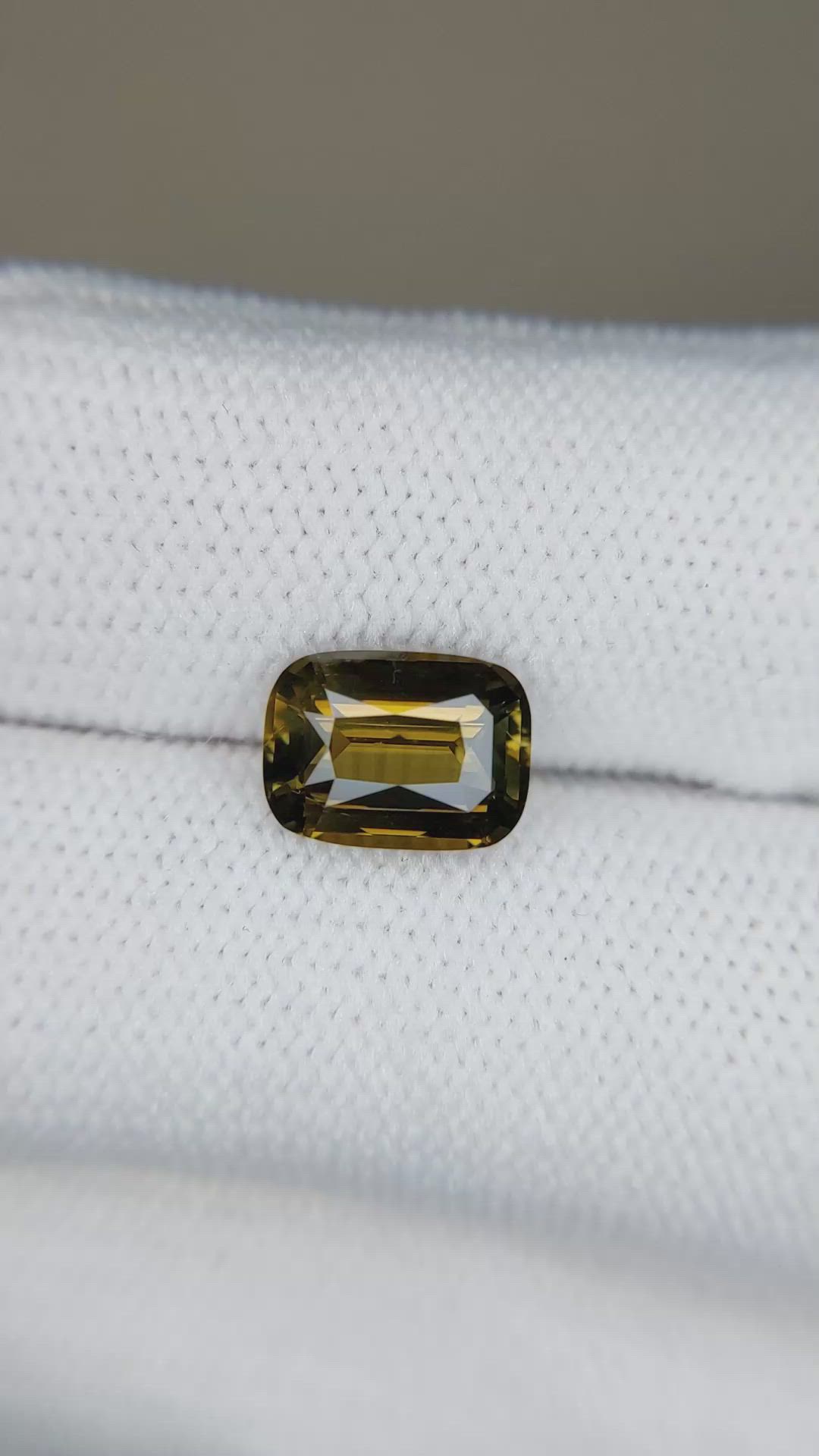2.62 Ct. Yellowish Brown Chrysoberyl from Madagascar Size Video